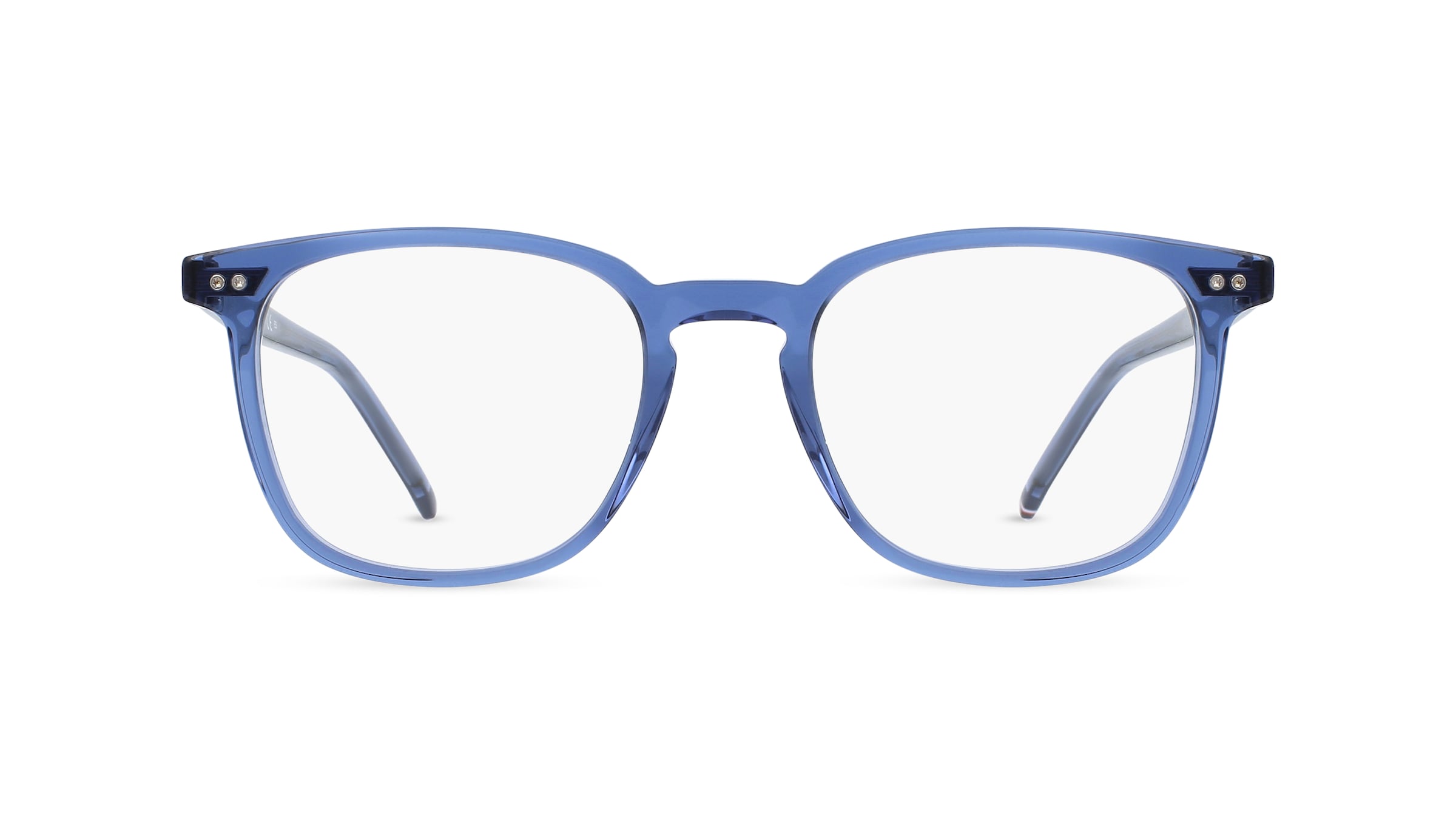 Tommy Hilfiger TH1814 Herren-Brille inkl. Gläser Vollrand Eckig Kunststoff-Gestell 51mm/20mm/150mm, blau