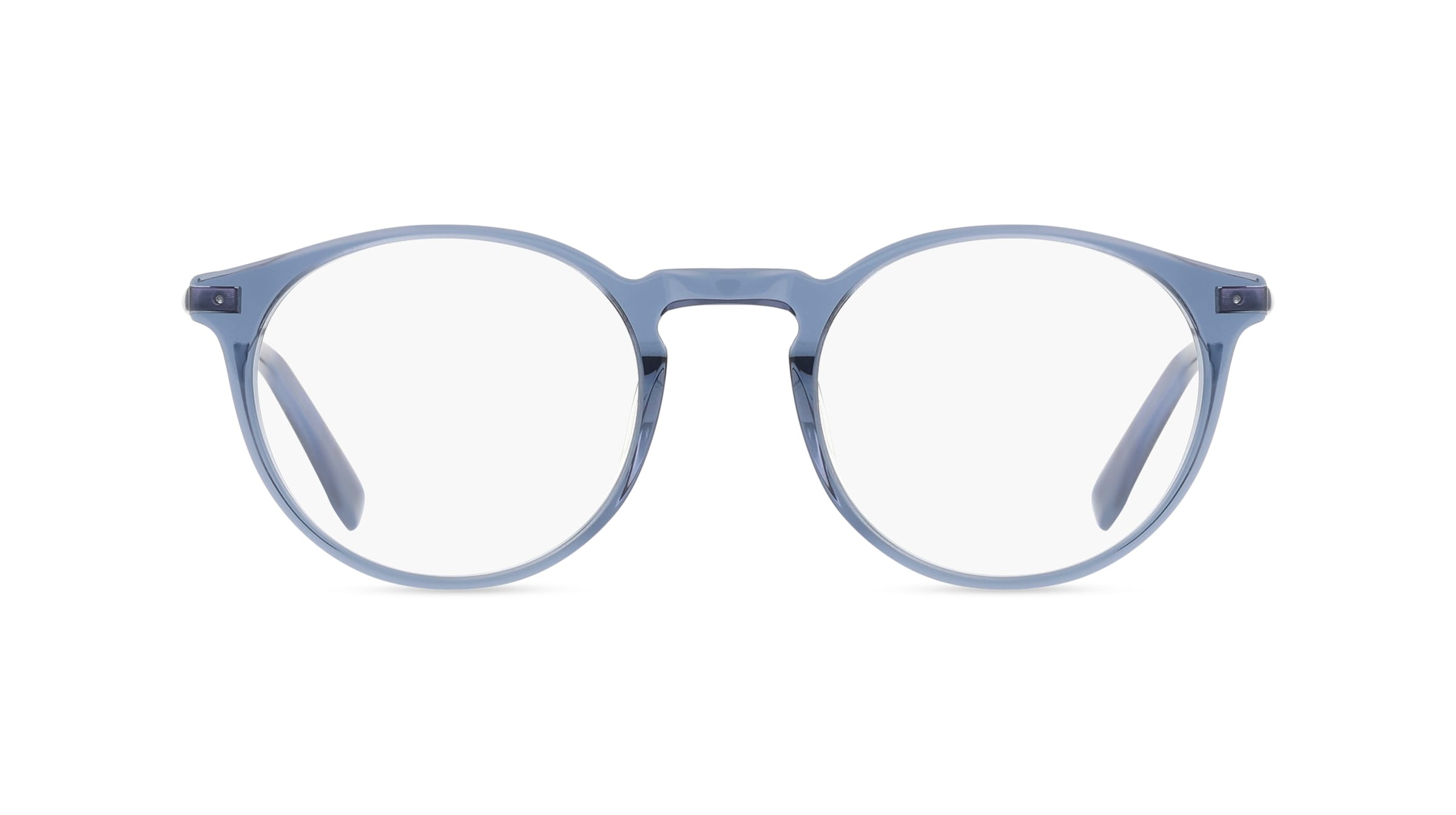 Esprit 34002 Herren-Brille inkl. Gläser Vollrand Rund Kunststoff-Gestell 49mm/21mm/145mm, blau