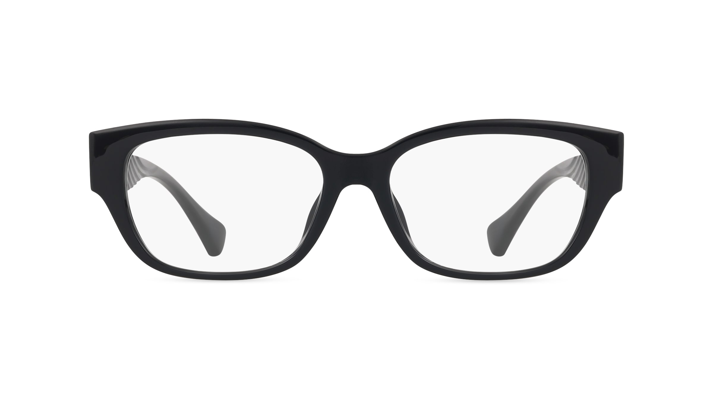 Ralph 0RA7165U Damen-Brille inkl. Gläser Vollrand Oval Acetat-Gestell 53mm/16mm/145mm, schwarz