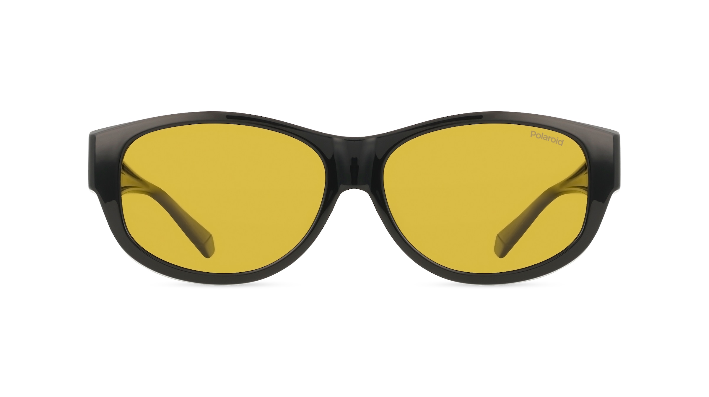 Polaroid PLD 9020/S Fitover Unisex-Sonnenbrille Vollrand Eckig Kunststoff-Gestell, Schwarz