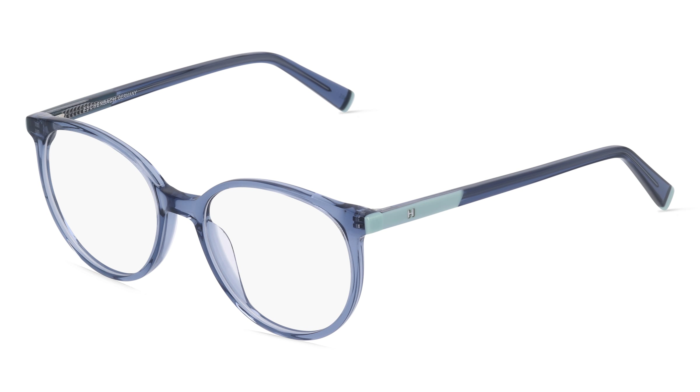 Humphrey’s eyewear 583141 Unisex-Brille inkl. Gläser Vollrand Panto Kunststoff-Gestell 48/16/135, Blau