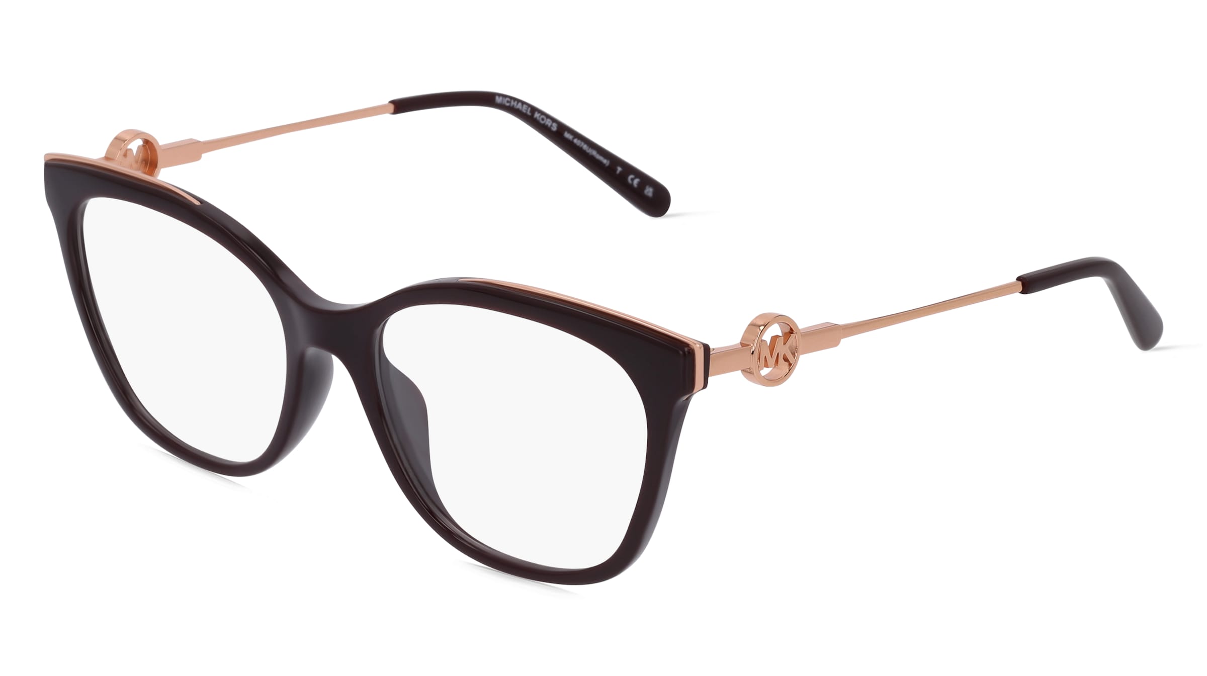 Michael Kors MK4076U Damen-Brille inkl. Gläser Vollrand Quadratisch Kunststoff-Gestell 54/17/140, Braun