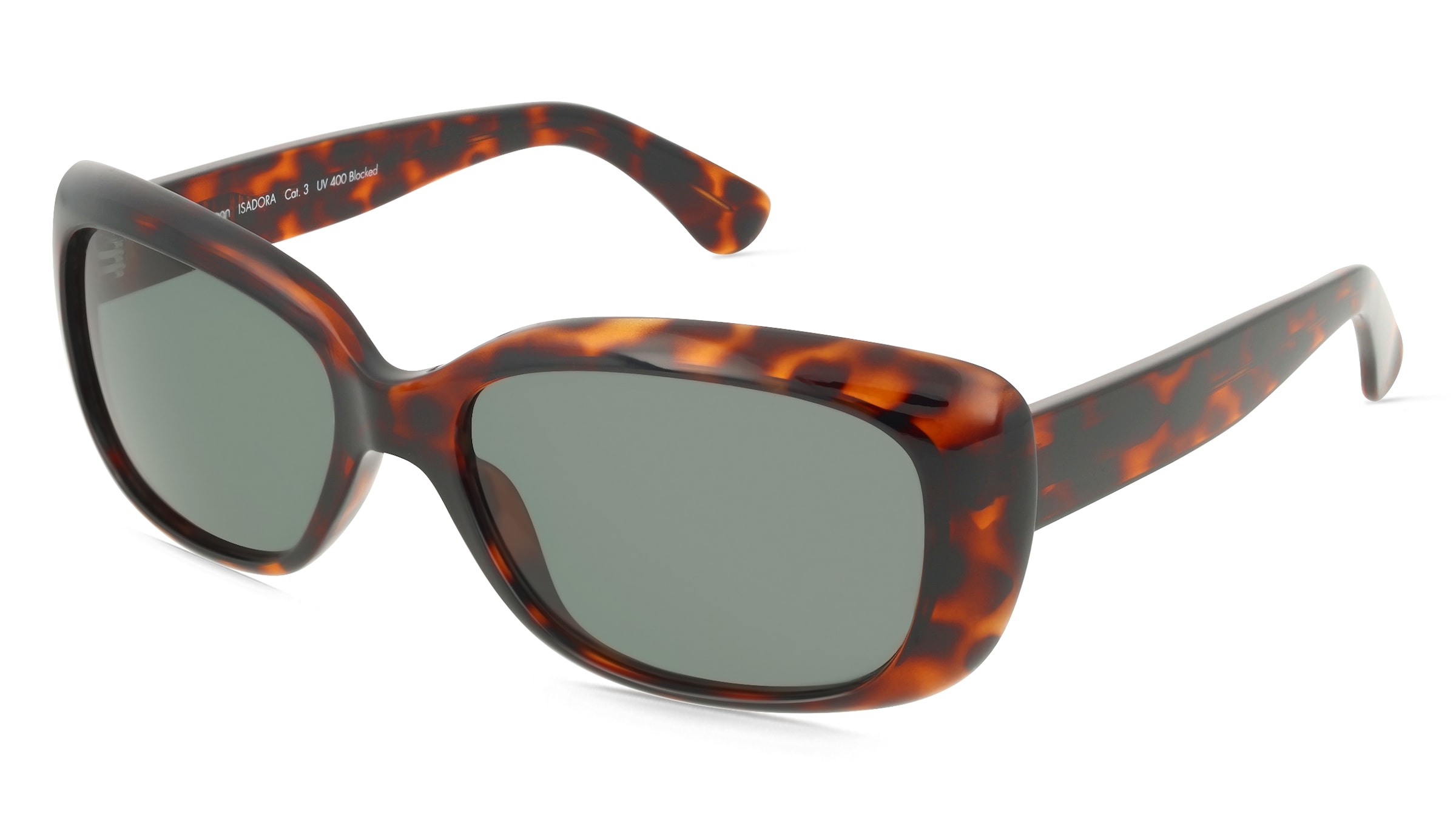 Fielmann LD 047 SUN CL ISADORA Damen-Sonnenbrille Vollrand Quadratisch Acetat Spritzguss-Gestell, Havanna