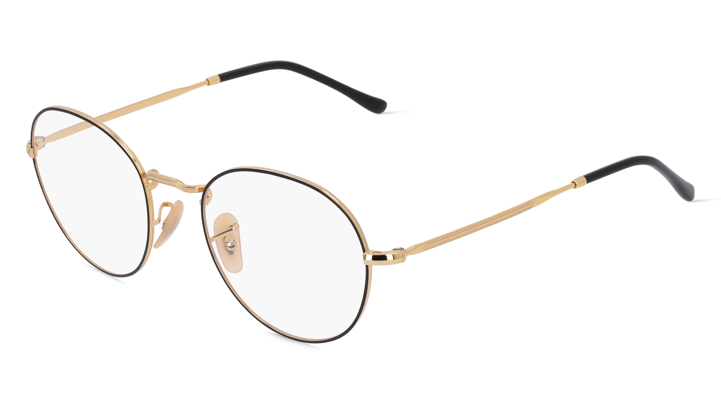 Ray-Ban RX3582V Unisex-Brille inkl. Gläser Vollrand Panto Metall-Gestell 49/20/140, Schwarz