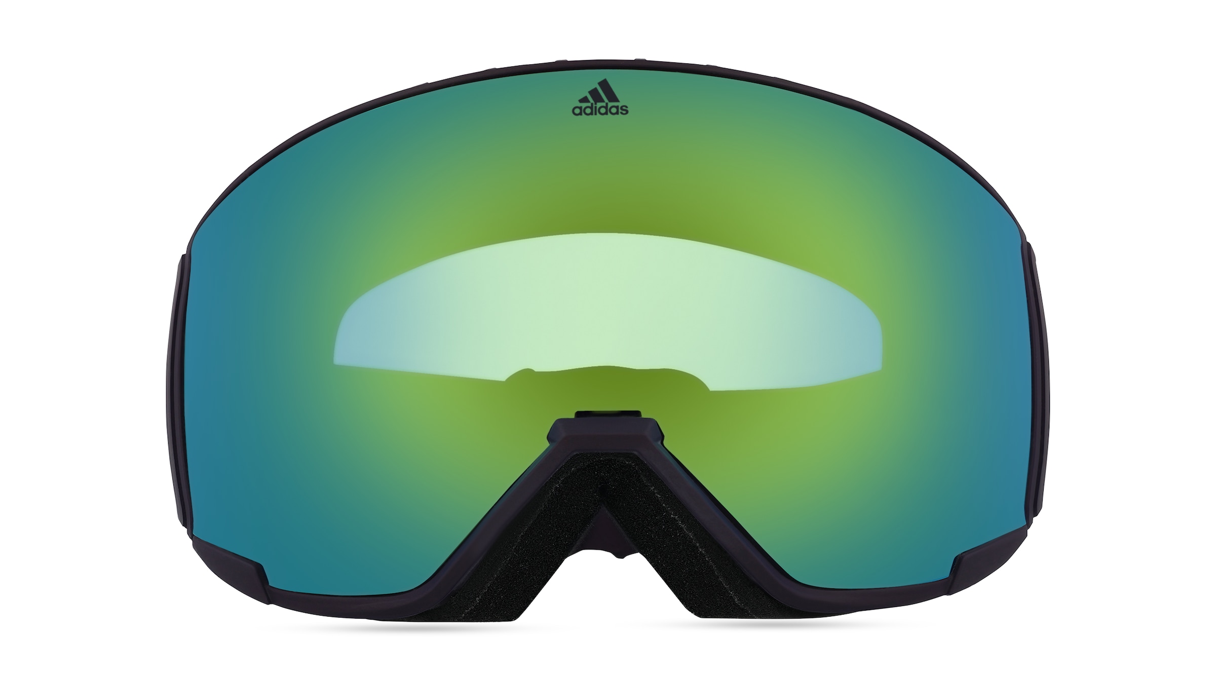 Adidas SP0039  Unisex-Skibrille Vollrand Monoscheibe Kunststoff-Gestell, schwarz