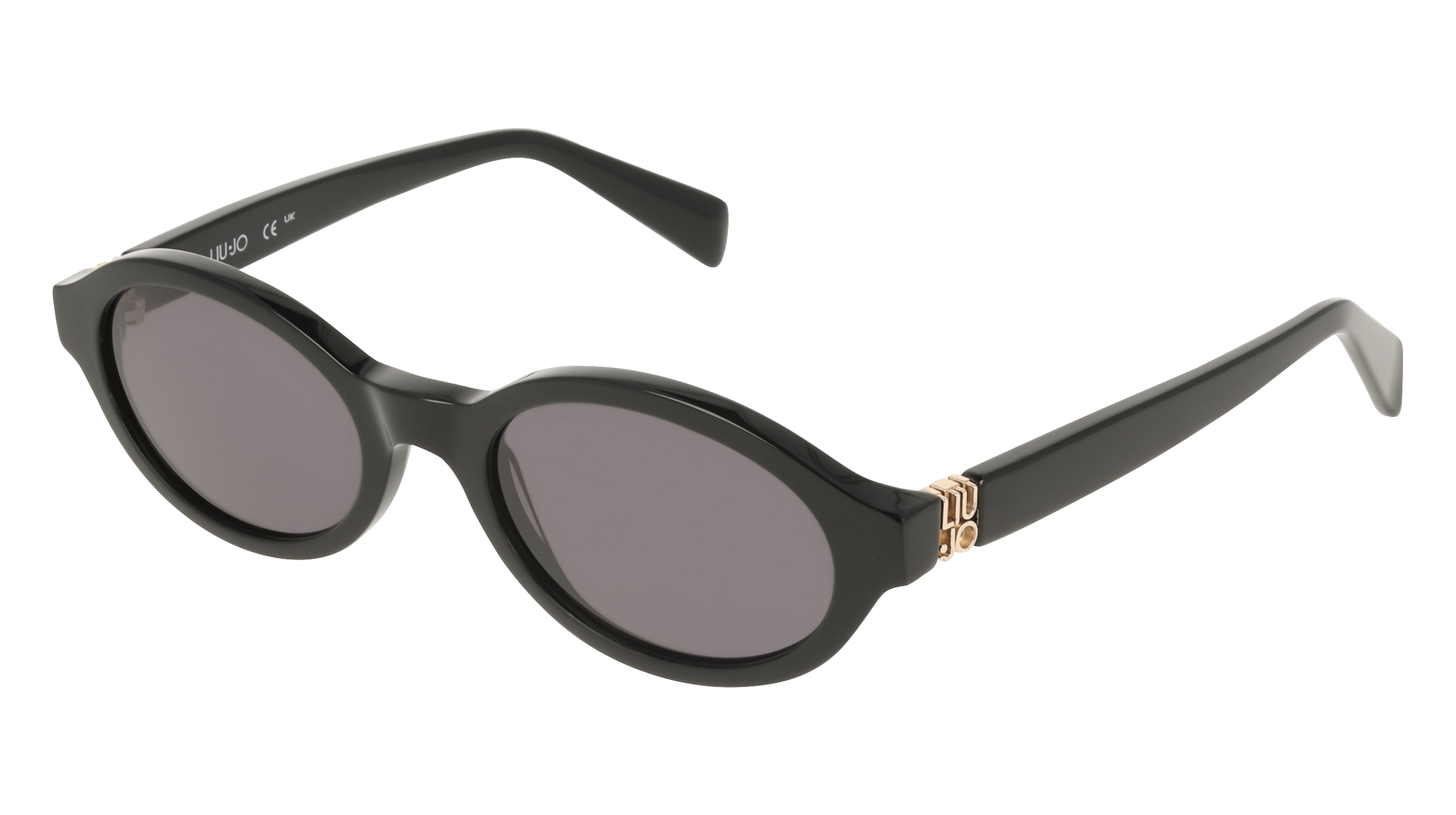 Liu Jo LJ827S Damen-Sonnenbrille Vollrand Oval Acetat-Gestell, Schwarz