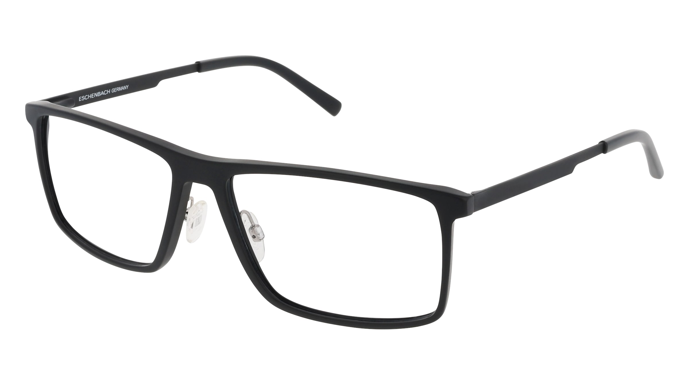 FREIGEIST 863051 Herren-Brille inkl. Gläser Vollrand Quadratisch Kunststoff-Gestell 62/17/155, Schwarz