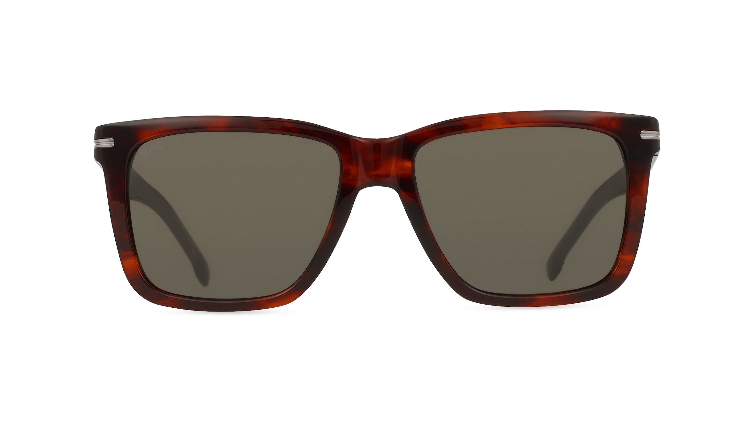 Boss 1598/S Herren-Sonnenbrille Vollrand Quadratisch Acetat-Gestell, braun