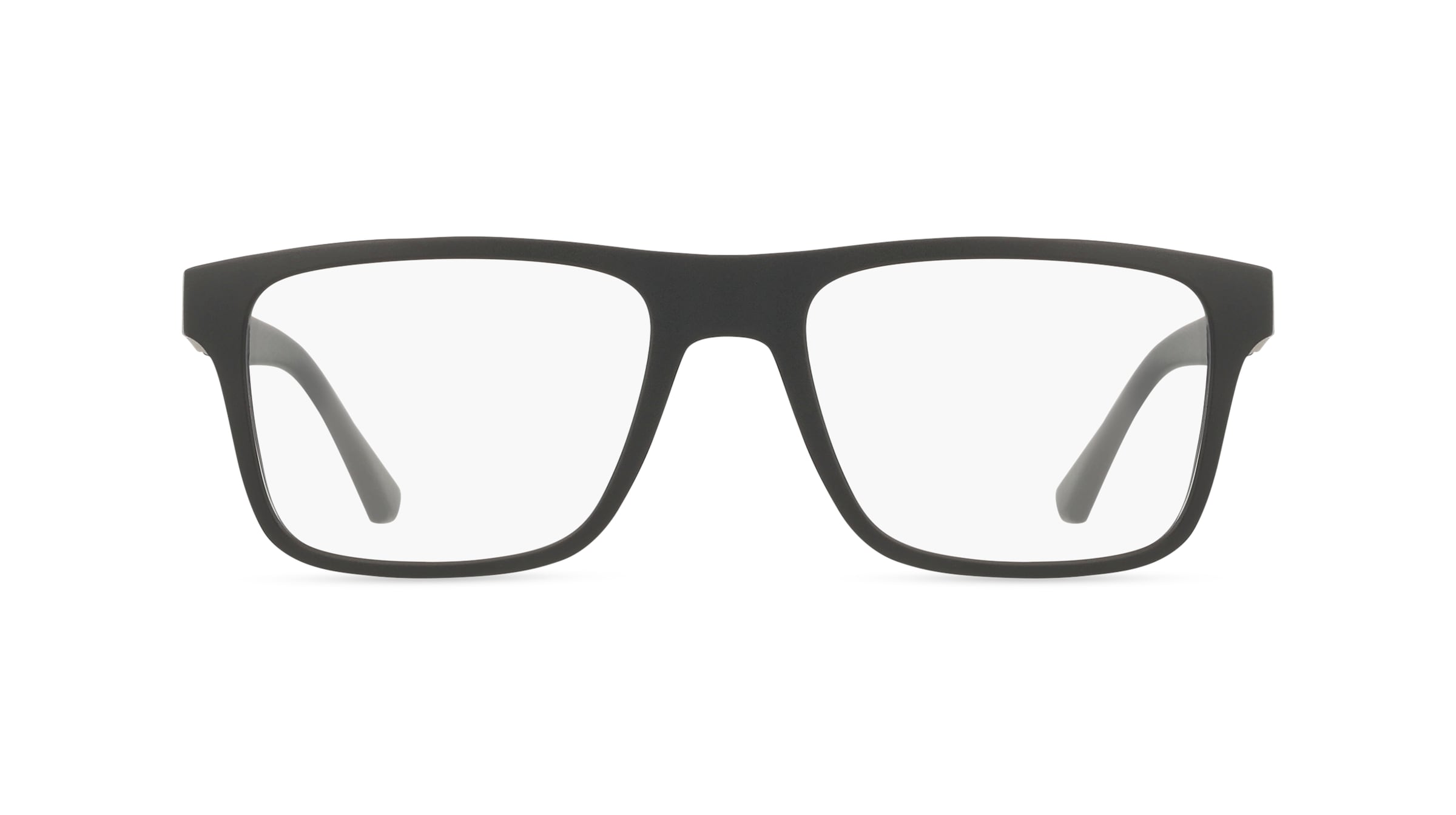 Emporio Armani EA4115 - mit Sonnenclip Herren-Brille inkl. Gläser Vollrand Rechteckig Kunststoff-Gestell 54/18/145, schw...