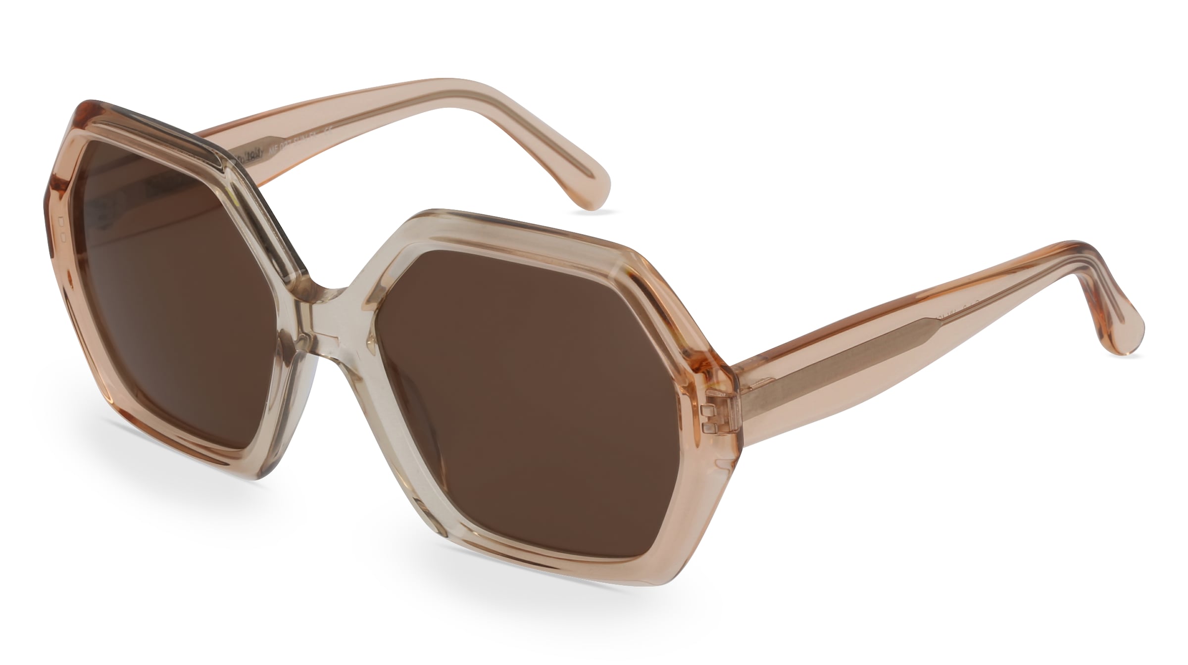 Fielmann MF 037 SUN FA Damen-Sonnenbrille Vollrand Quadratisch Acetat-Gestell, Beige