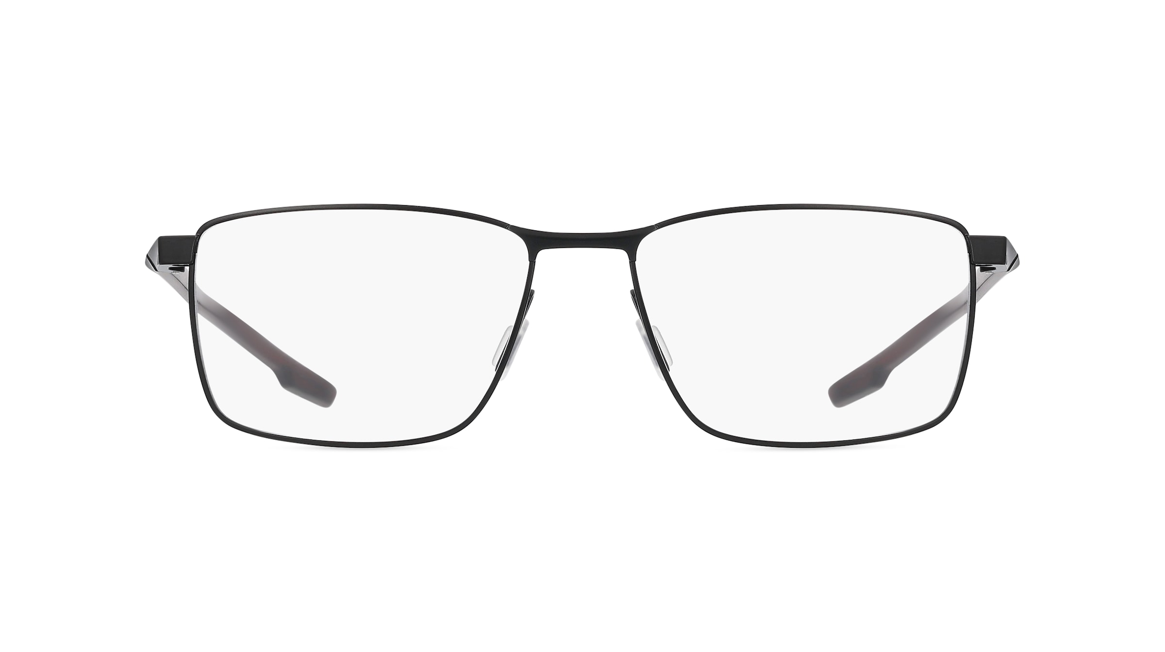 Porsche Design 8733 Unisex-Brille inkl. Gläser Vollrand Eckig Metall-Gestell 55mm/16mm/150mm, schwarz