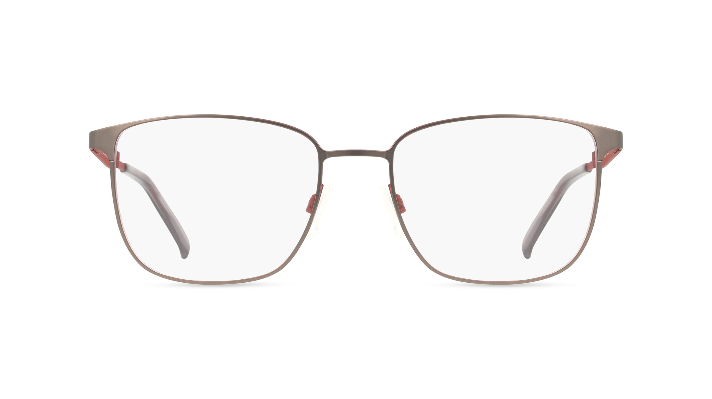 Fielmann ABC 104 FLEX CL PIERRE Herren-Brille inkl. Gläser Vollrand Quadratisch Edelstahl-Gestell 54/18/140, grau