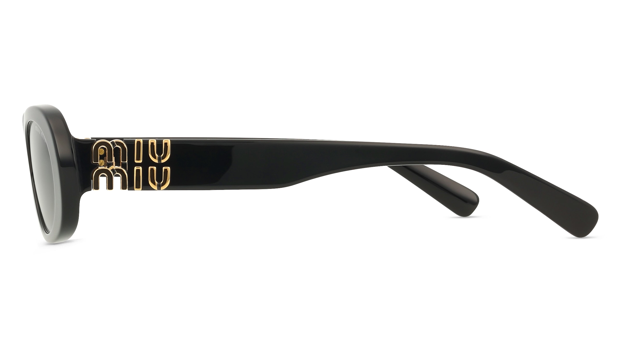 Thumbnail - Miu Miu MU 06ZS Damen-Sonnenbrille Vollrand Oval Acetat-Gestell, schwarz