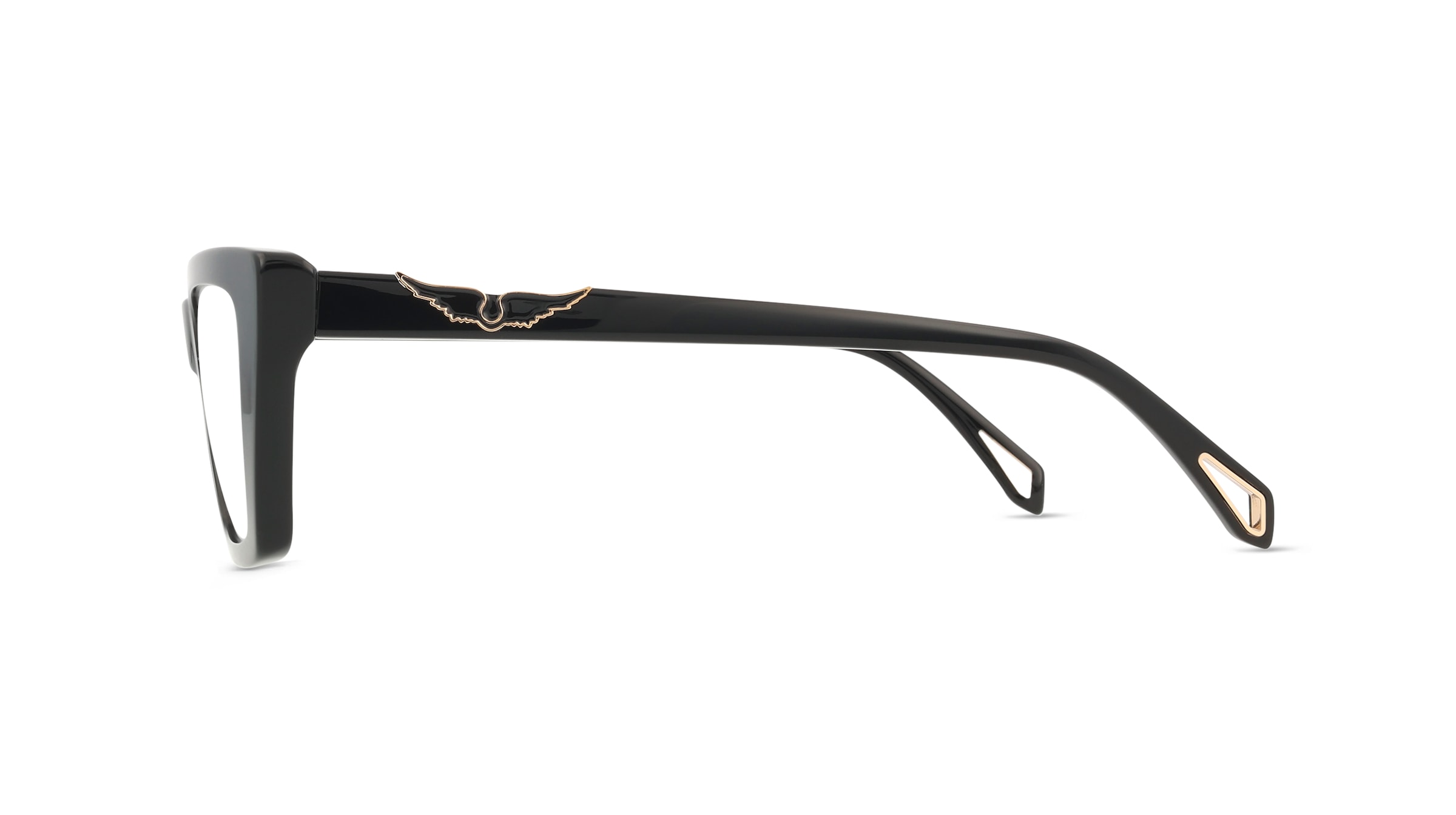 Thumbnail - Zadig & Voltaire VZV426 Damen-Brille inkl. Gläser Vollrand Butterfly Kunststoff-Gestell 53/19/140, schwarz