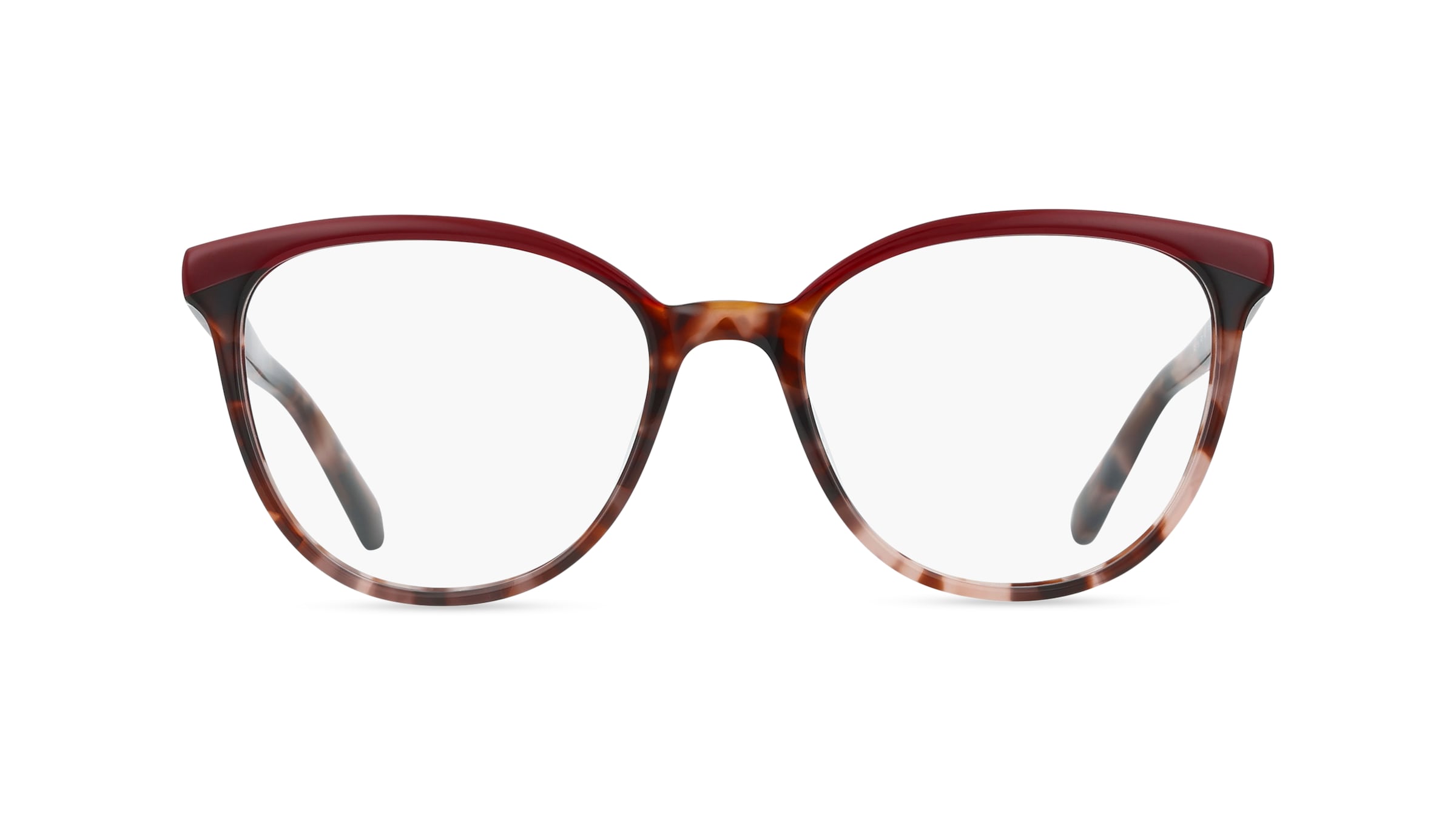 Fossil FOS 7188 Damen-Brille inkl. Gläser Vollrand Rund Acetat-Gestell 53/18/140, Pink