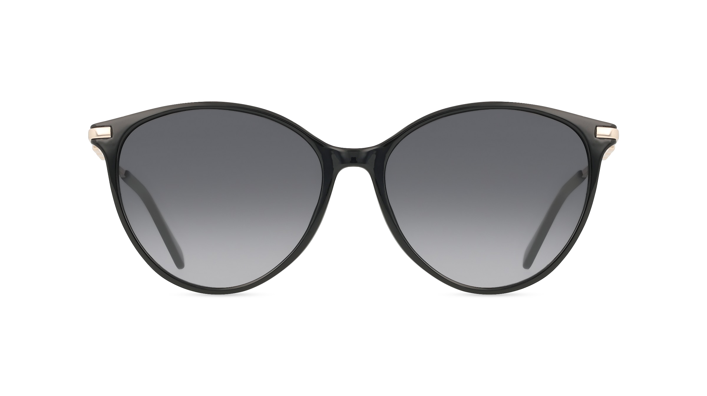 Fossil 2137/G/S Damen-Sonnenbrille Vollrand Cateye Propionat-Gestell, schwarz