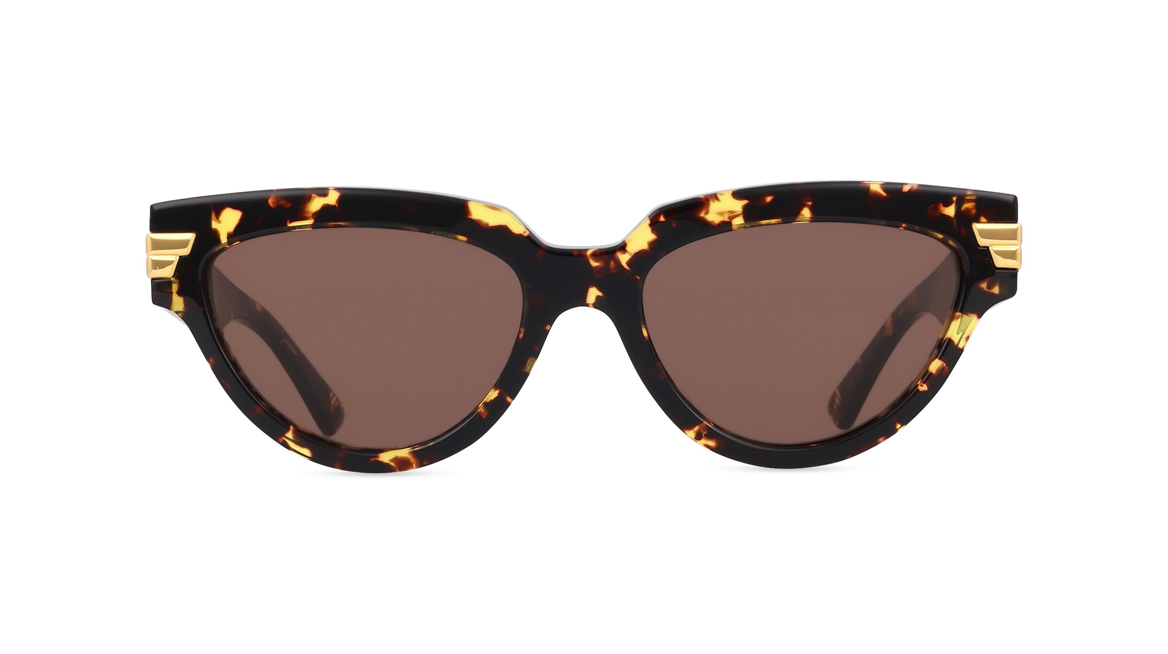 Bottega Veneta BV1035S Damen-Sonnenbrille Vollrand Cateye Recycled Acetat-Gestell, braun