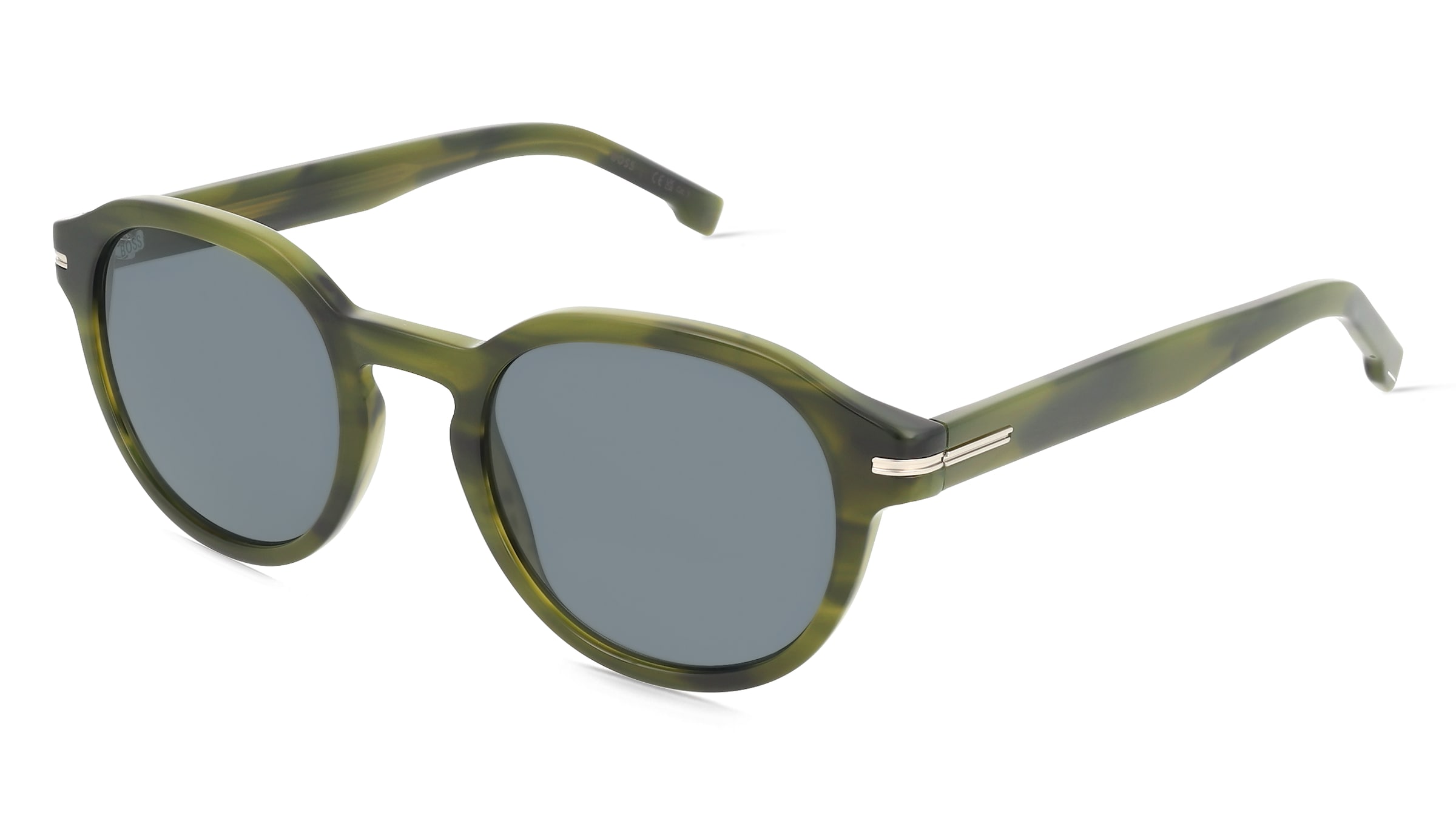 Boss 1721/S Herren-Sonnenbrille Vollrand Eckig Acetat-Gestell, Grün