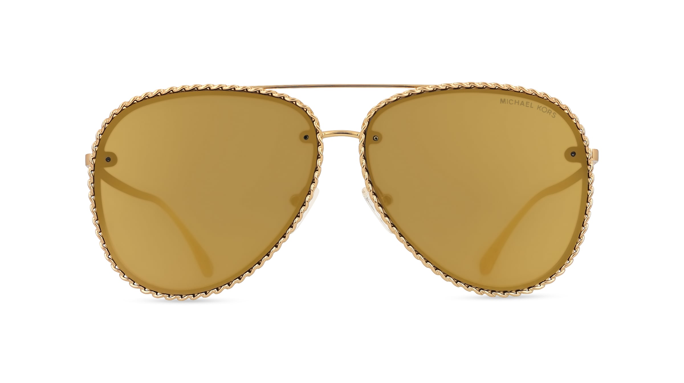 Michael Kors 0MK1147 PORTOFINO Damen-Sonnenbrille Vollrand Pilot Metall-Gestell, gold