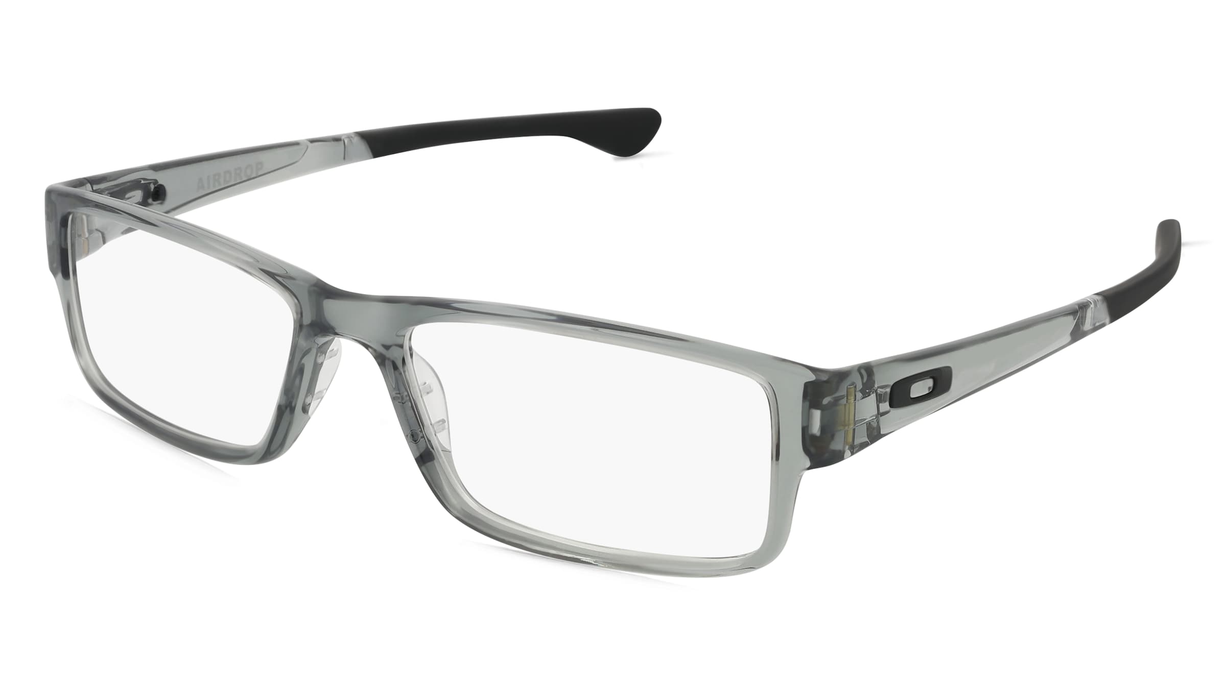 Oakley OX8164 Herren-Brille inkl. Gläser Vollrand Quadratisch Kunststoff-Gestell 55/17/141, Grau