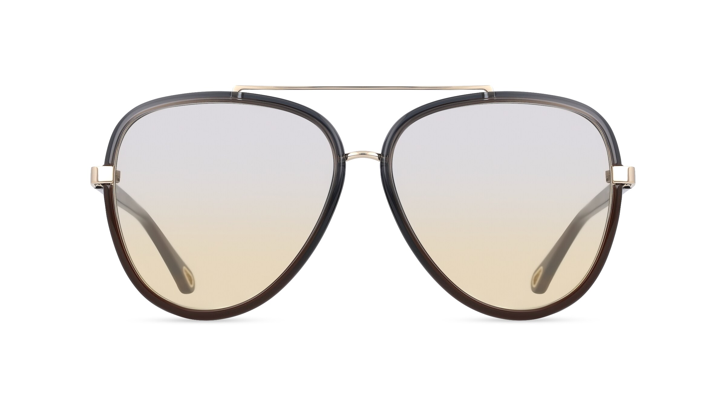 Chloé CH0129S Damen-Sonnenbrille Vollrand Pilot Kunststoff-Gestell, grau