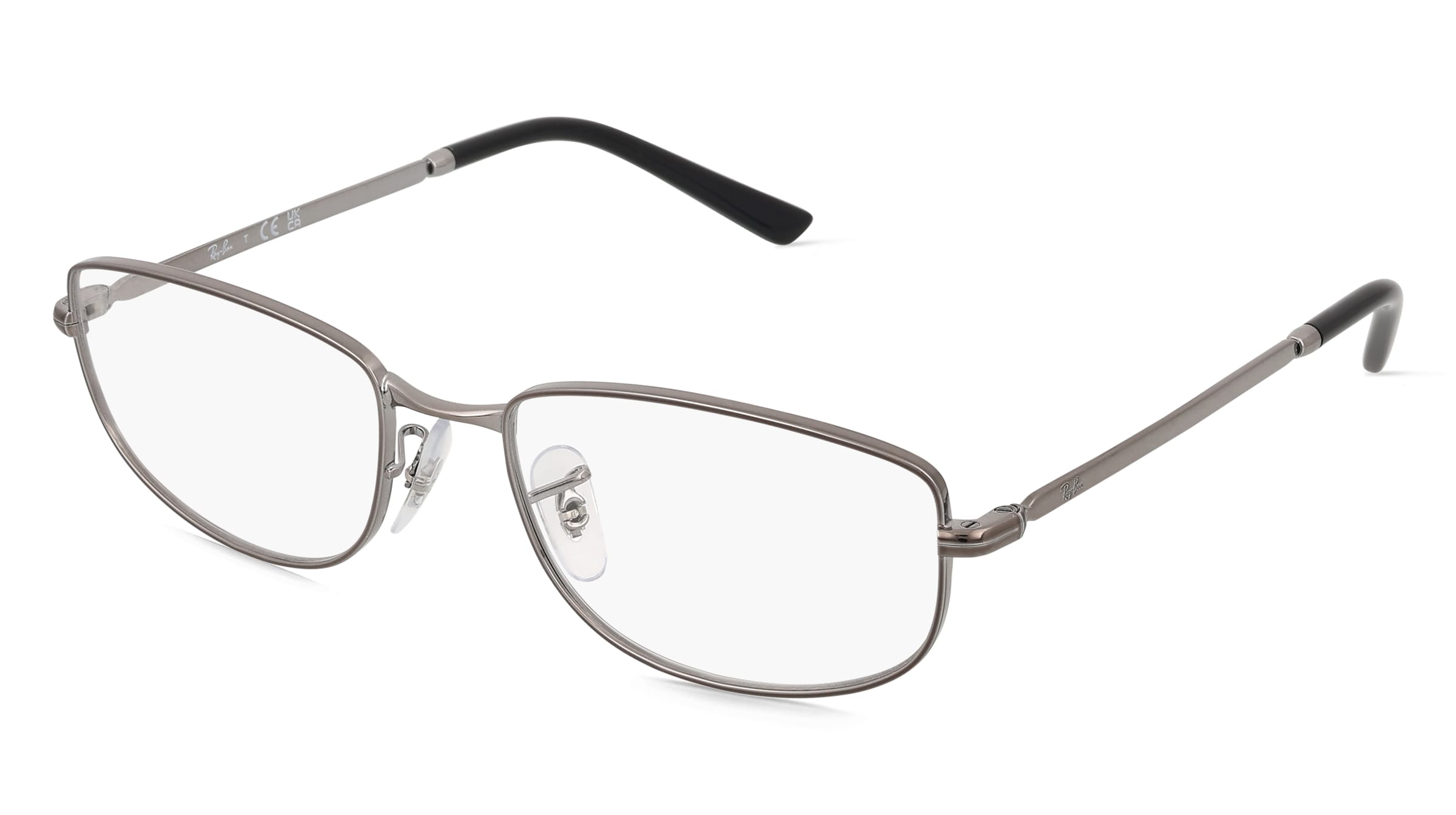 Ray-Ban 0RX3732V Unisex-Brille inkl. Gläser Vollrand Quadratisch Metall-Gestell 54/18/140, Grau