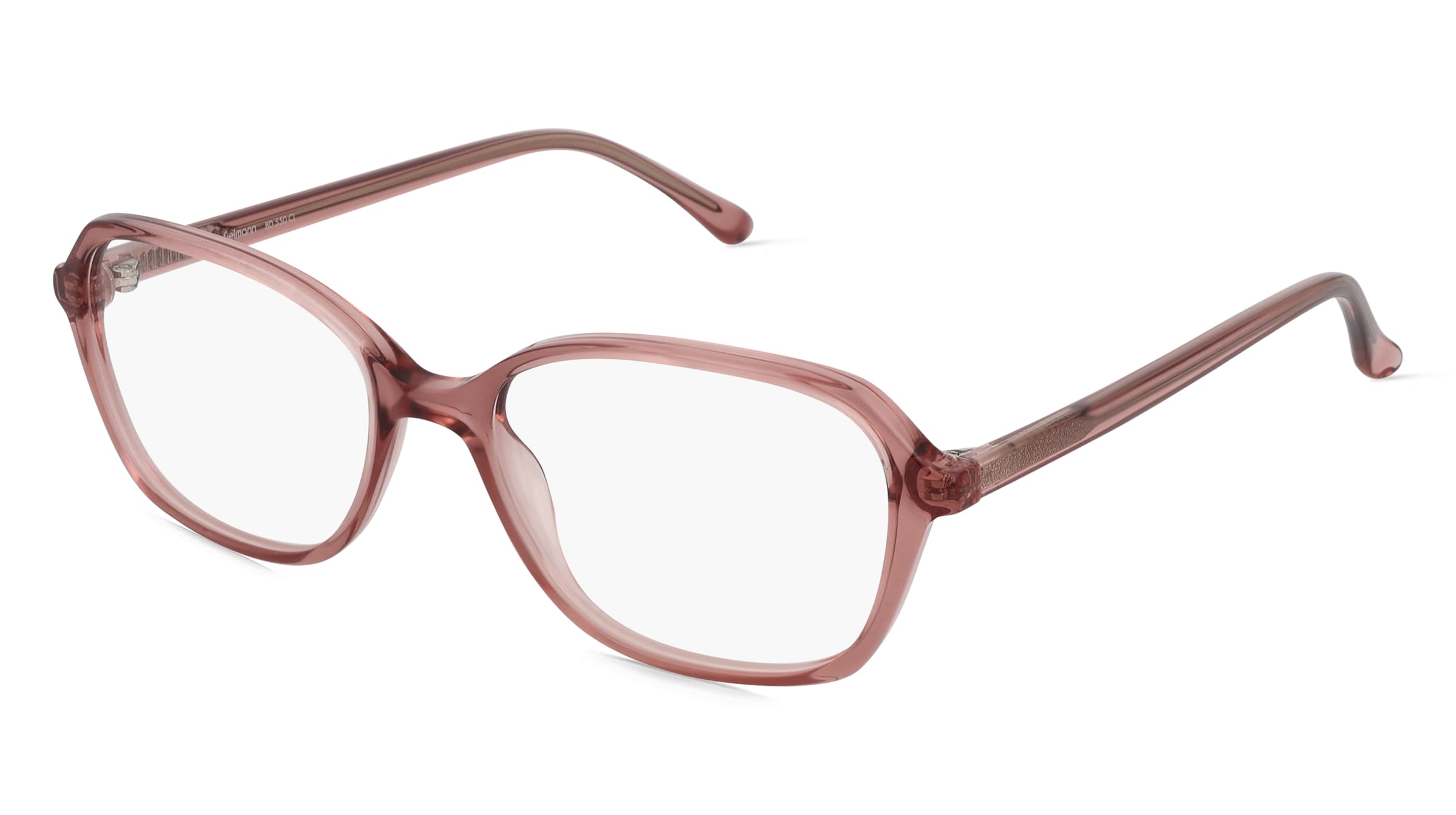Fielmann BD 550 CL Damen-Brille inkl. Gläser Vollrand Quadratisch Propionat-Gestell 53/17/140, Pink