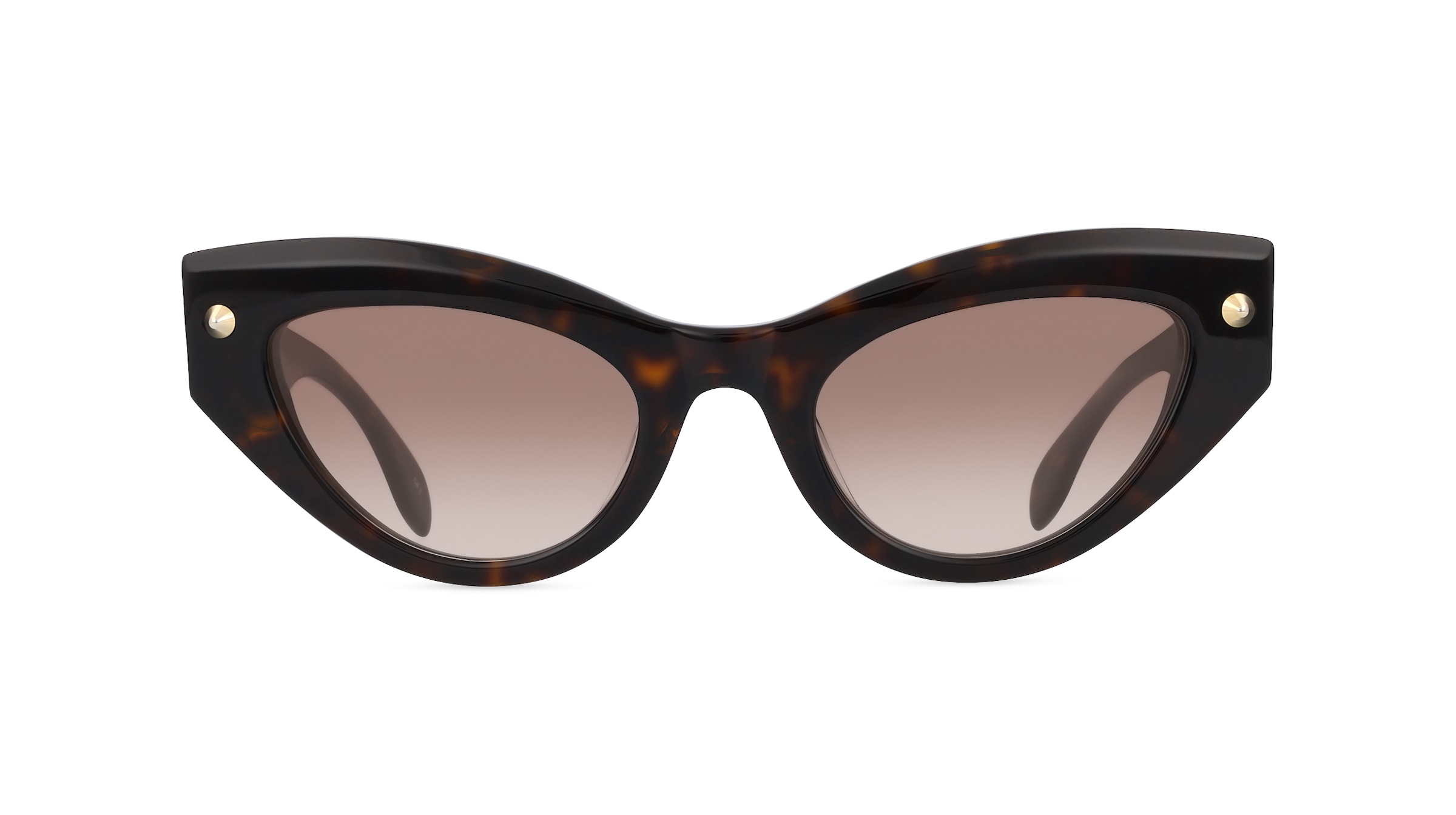 Alexander McQueen AM0407S Damen-Sonnenbrille Vollrand Butterfly Kunststoff-Gestell, braun