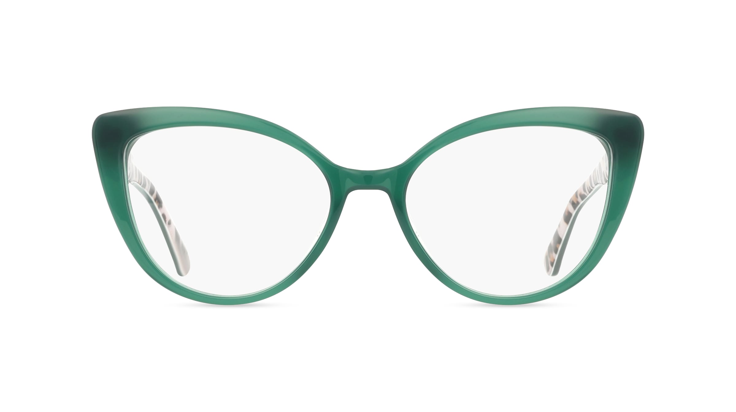 Moschino 101132 Damen-Brille inkl. Gläser Vollrand Cateye Acetat-Gestell 54mm/17mm/140mm, grün