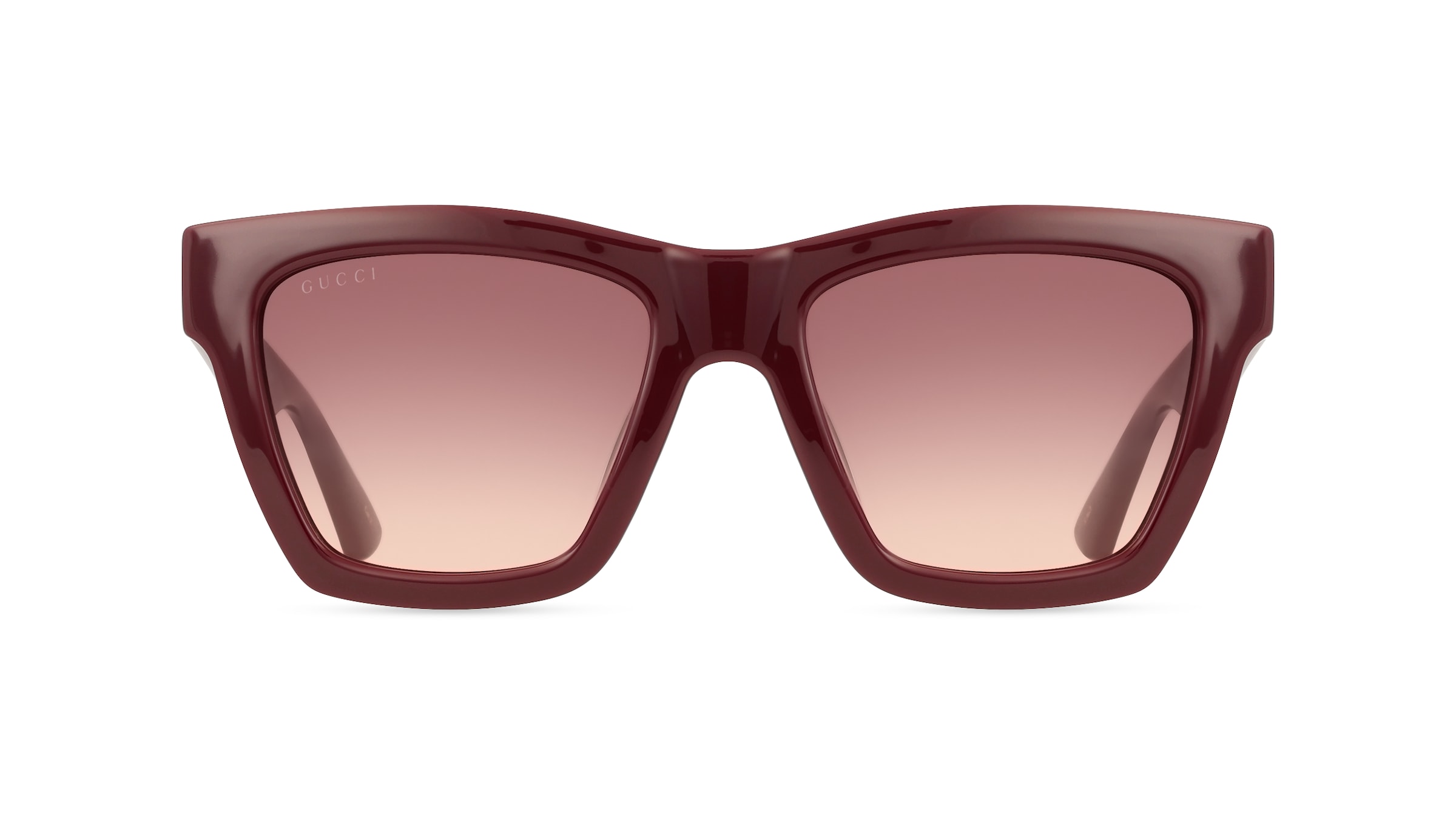 Gucci GG1714S Damen-Sonnenbrille Vollrand Cateye Kunststoff-Gestell, rot