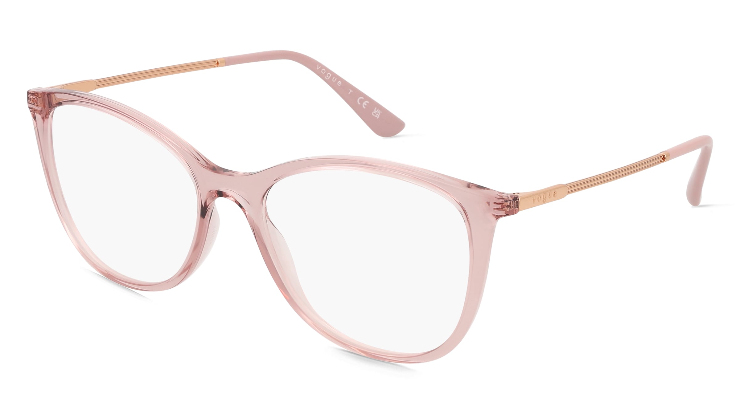 Vogue 0VO5562 Damen-Brille inkl. Gläser Vollrand Panto Kunststoff-Gestell 54/17/140, Pink