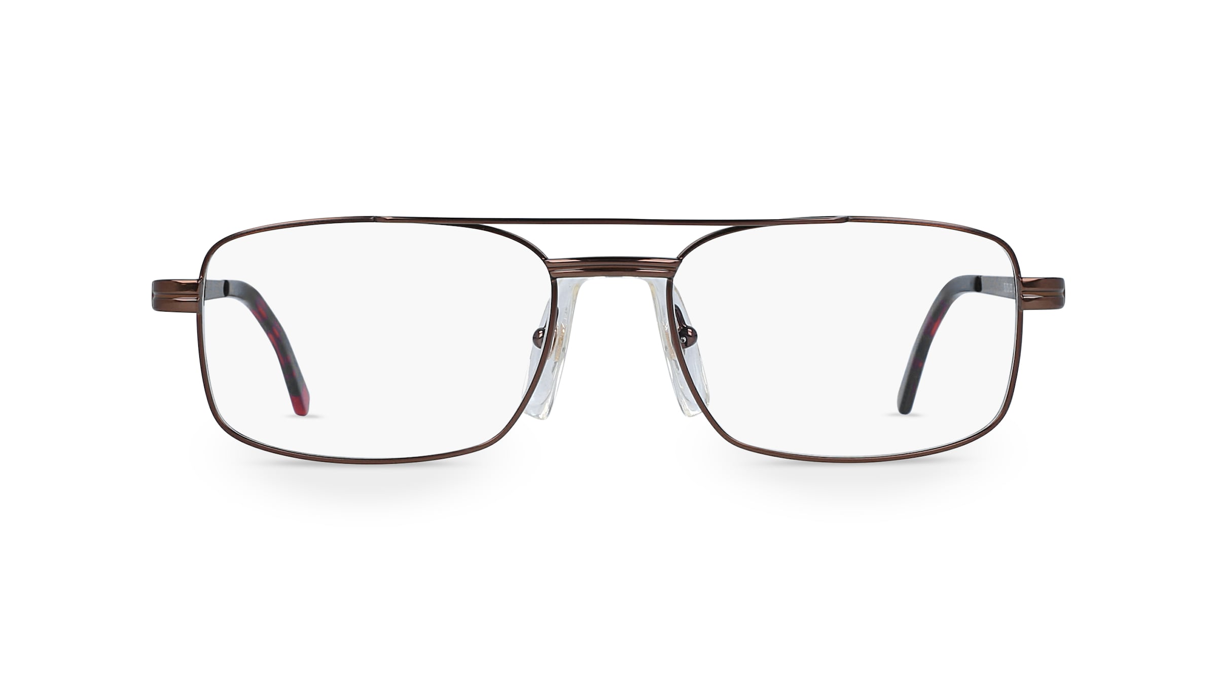 Fielmann OPH 9741 FLEX TR Herren-Brille inkl. Gläser Vollrand Eckig Metall-Gestell 54mm/18mm/140mm, braun