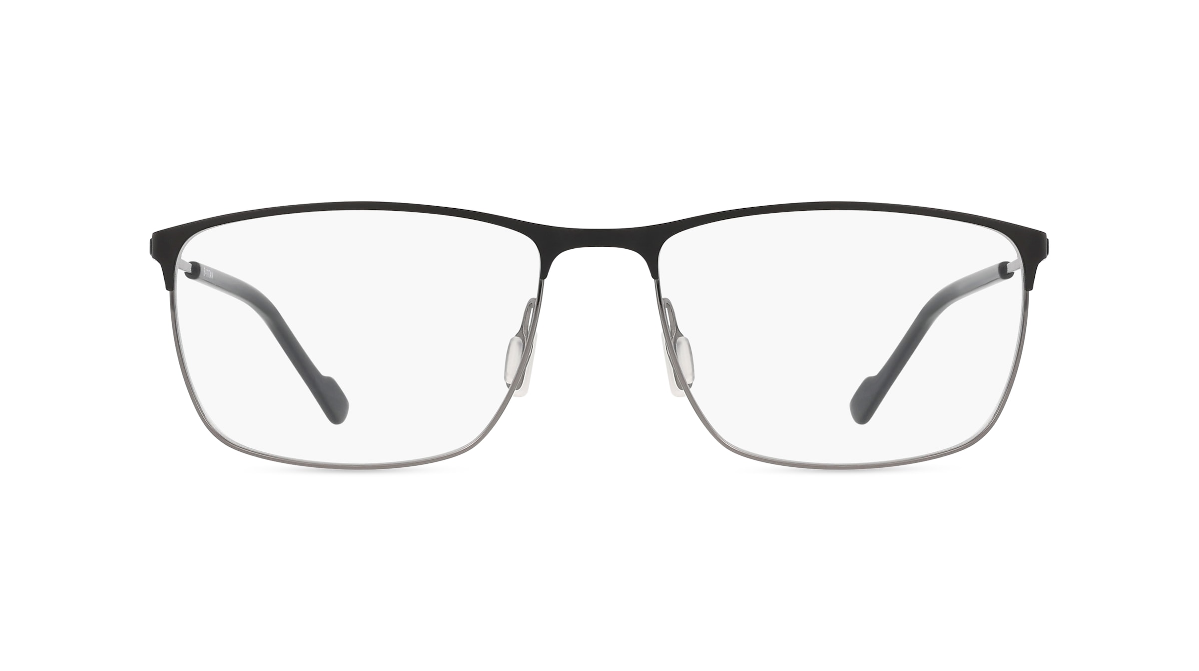 Fielmann GS 004 CL Herren-Brille inkl. Gläser Vollrand Eckig Beta Titan-Gestell 57mm/16mm/145mm, schwarz