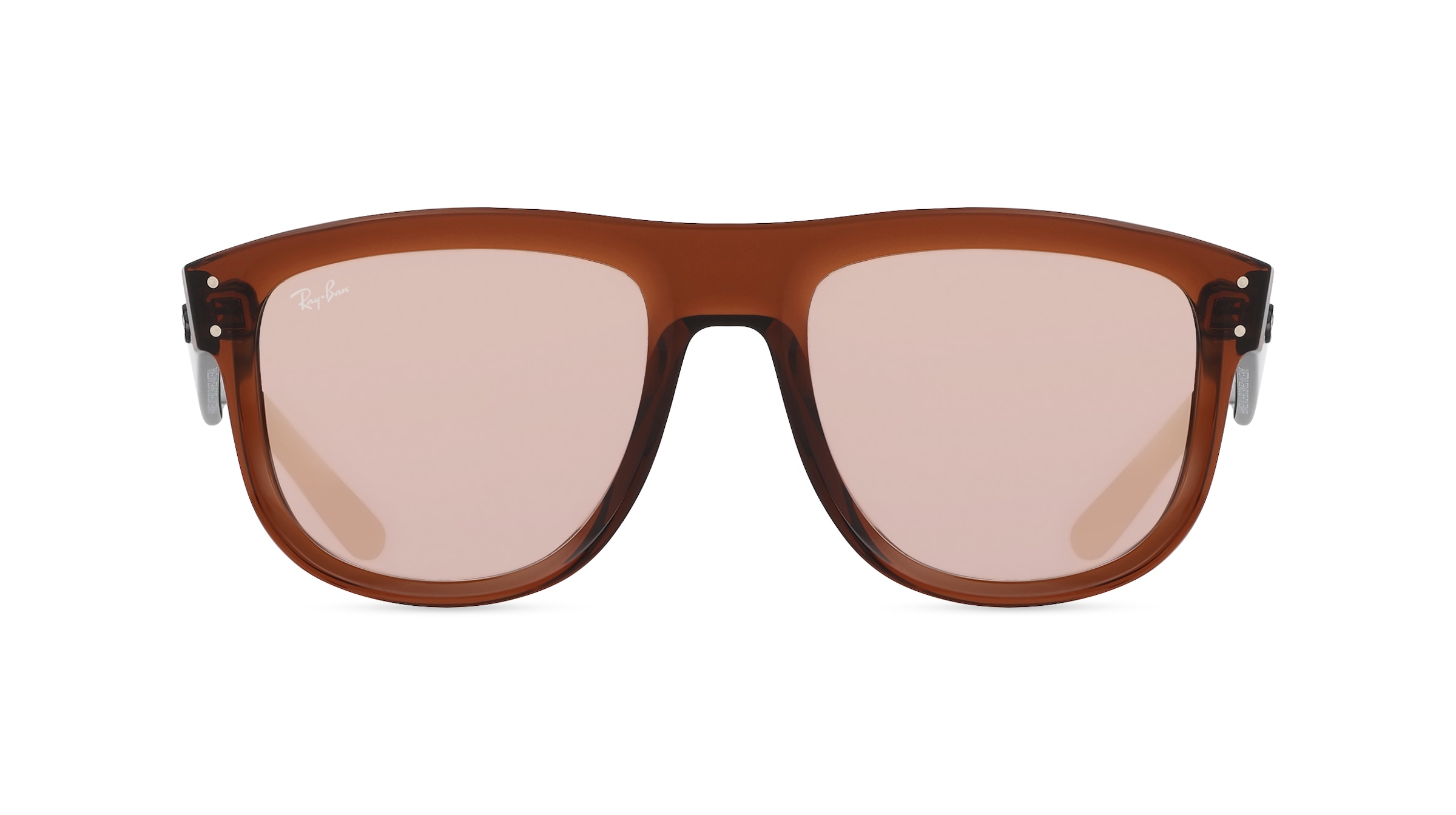 Ray-Ban RBR0501S BOYFRIEND REVERSE Damen-Sonnenbrille Vollrand Eckig Acetat-Gestell, braun