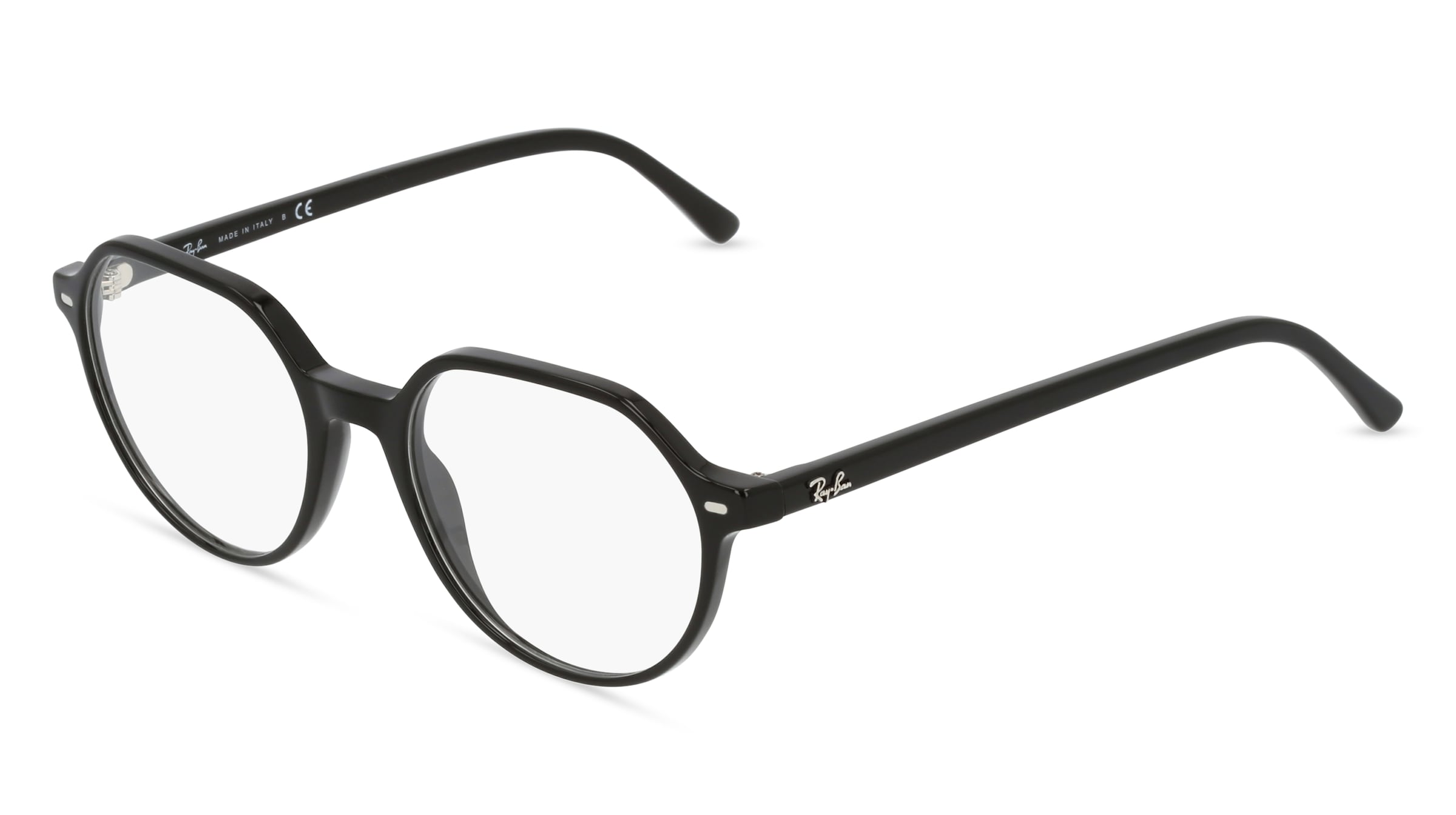 Ray-Ban Thalia Optics Schwarz Glänzend Fassung Klar Glas Polarisiert 49-18, RB5395 - Bild 6