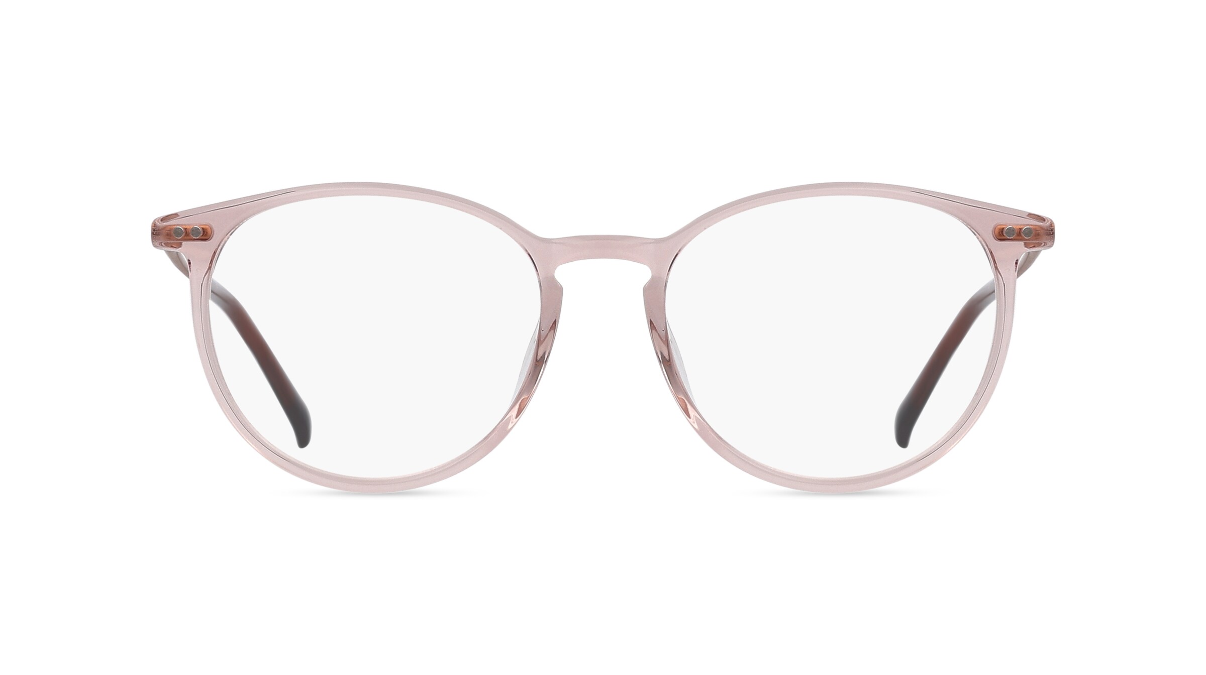 Fielmann MI 050 FLEX CL Unisex-Brille inkl. Gläser Vollrand Panto Acetat-Gestell 47mm/17mm/140mm, pink