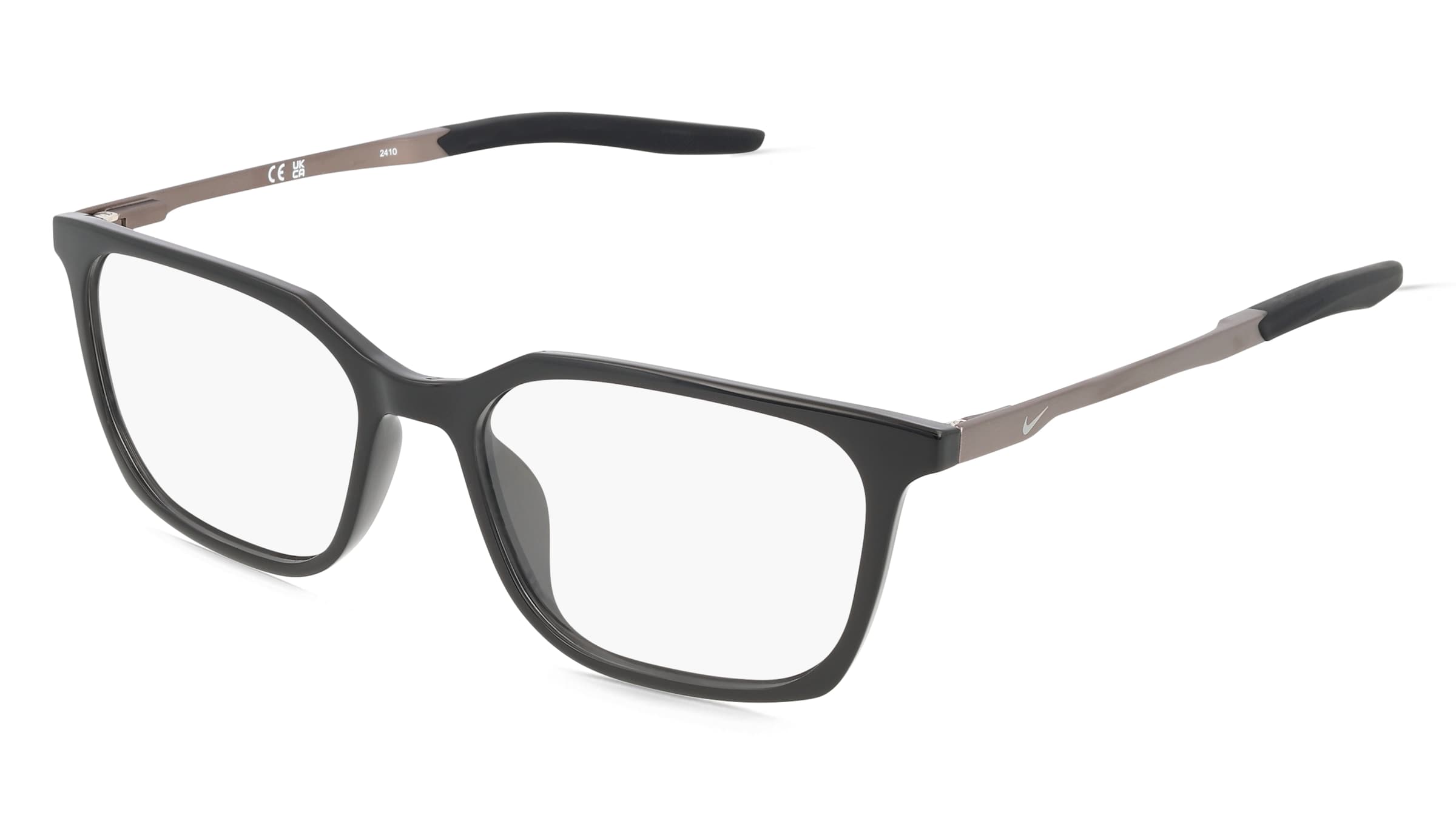 Nike NK7227 Unisex-Brille inkl. Gläser Vollrand Eckig Kunststoff-Gestell 54/17/145, Schwarz
