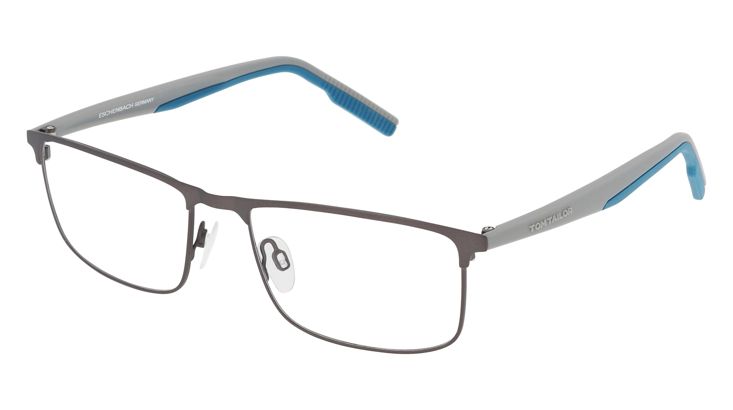 Tom Tailor 671002 Herren-Brille inkl. Gläser Vollrand Quadratisch Acetat-Gestell 56/18/145, Grau