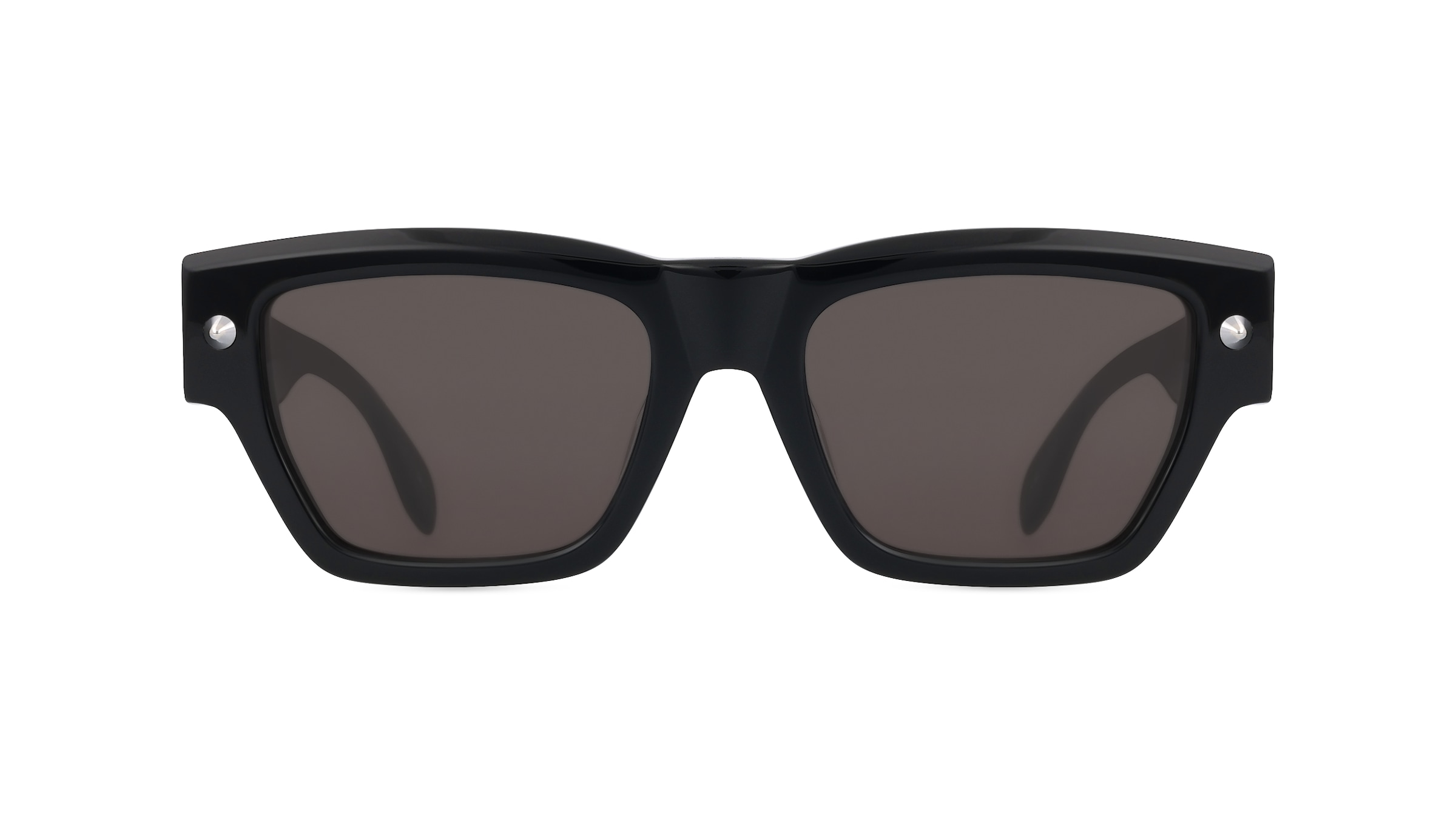 Alexander McQueen AM0409S Unisex-Sonnenbrille Vollrand Eckig Kunststoff-Gestell, schwarz