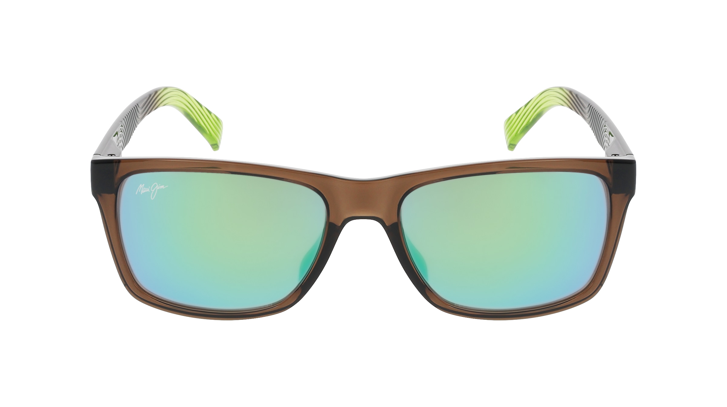 Maui Jim MJ0345S Herren-Sonnenbrille Vollrand Eckig Kunststoff-Gestell, grau