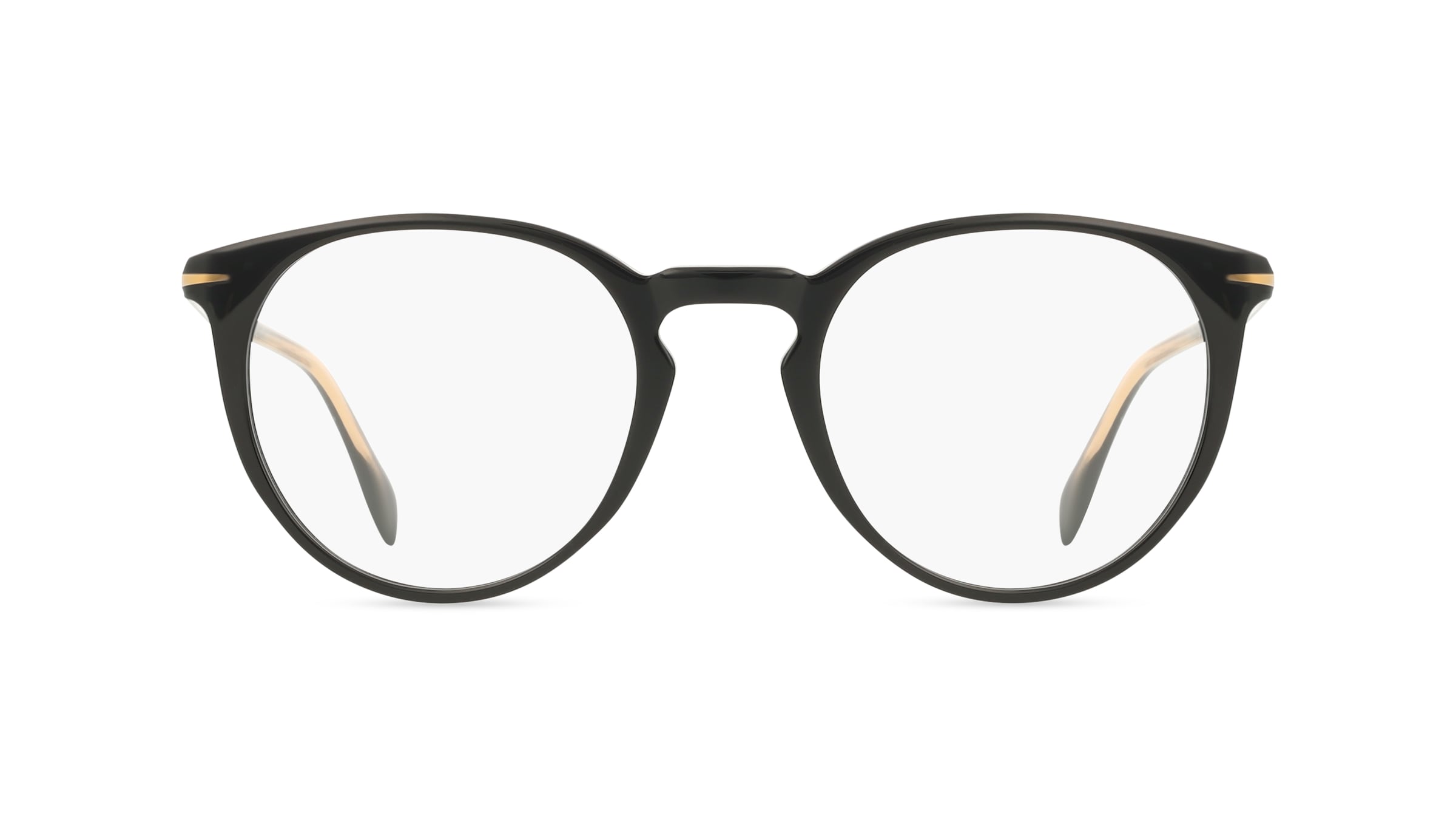 David Beckham DB1139 Herren-Brille inkl. Gläser Vollrand Panto Acetat-Gestell 49/22/150, schwarz