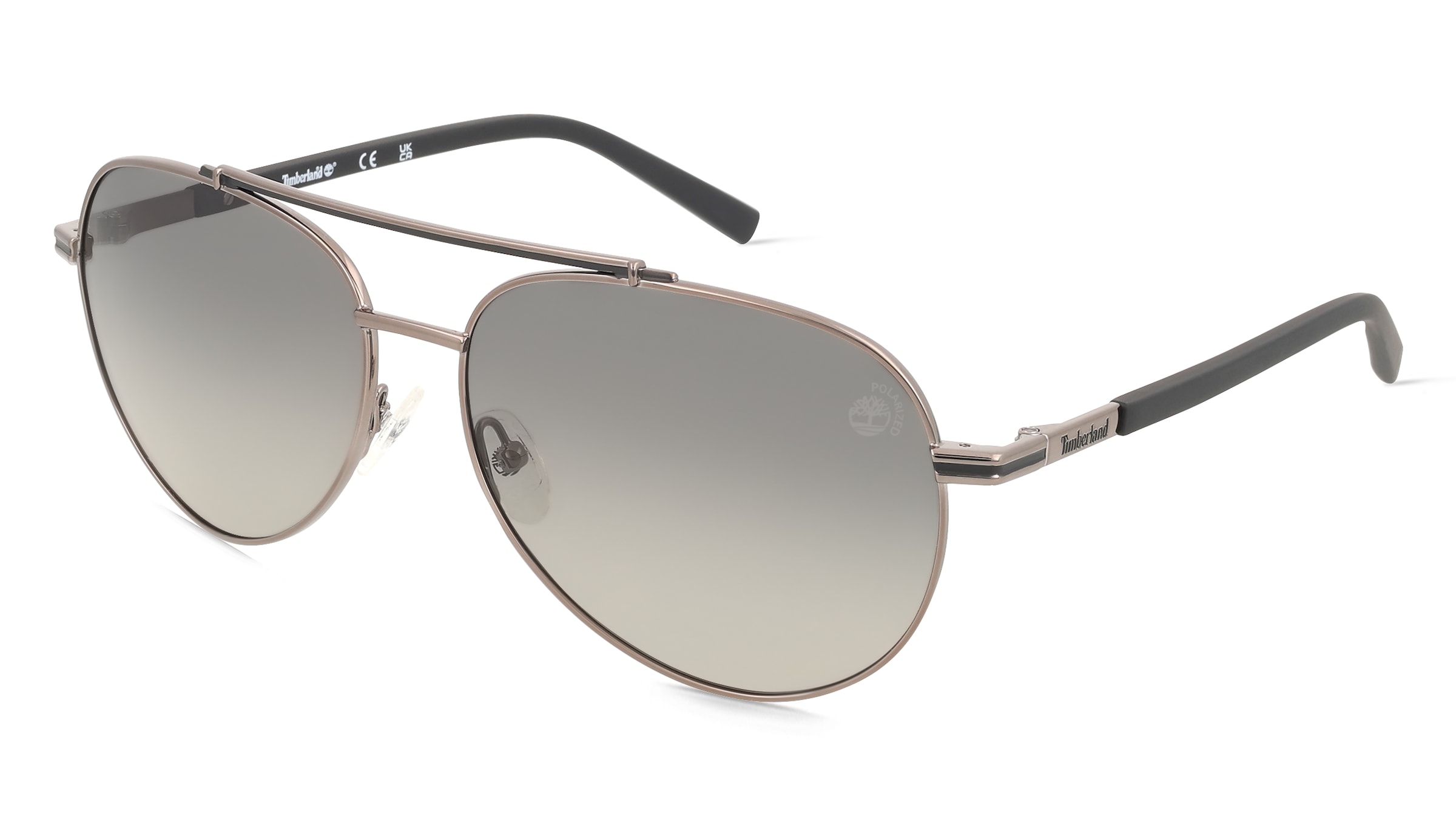 Timberland TB00039 Herren-Sonnenbrille Vollrand Pilot Metall-Gestell, Grau