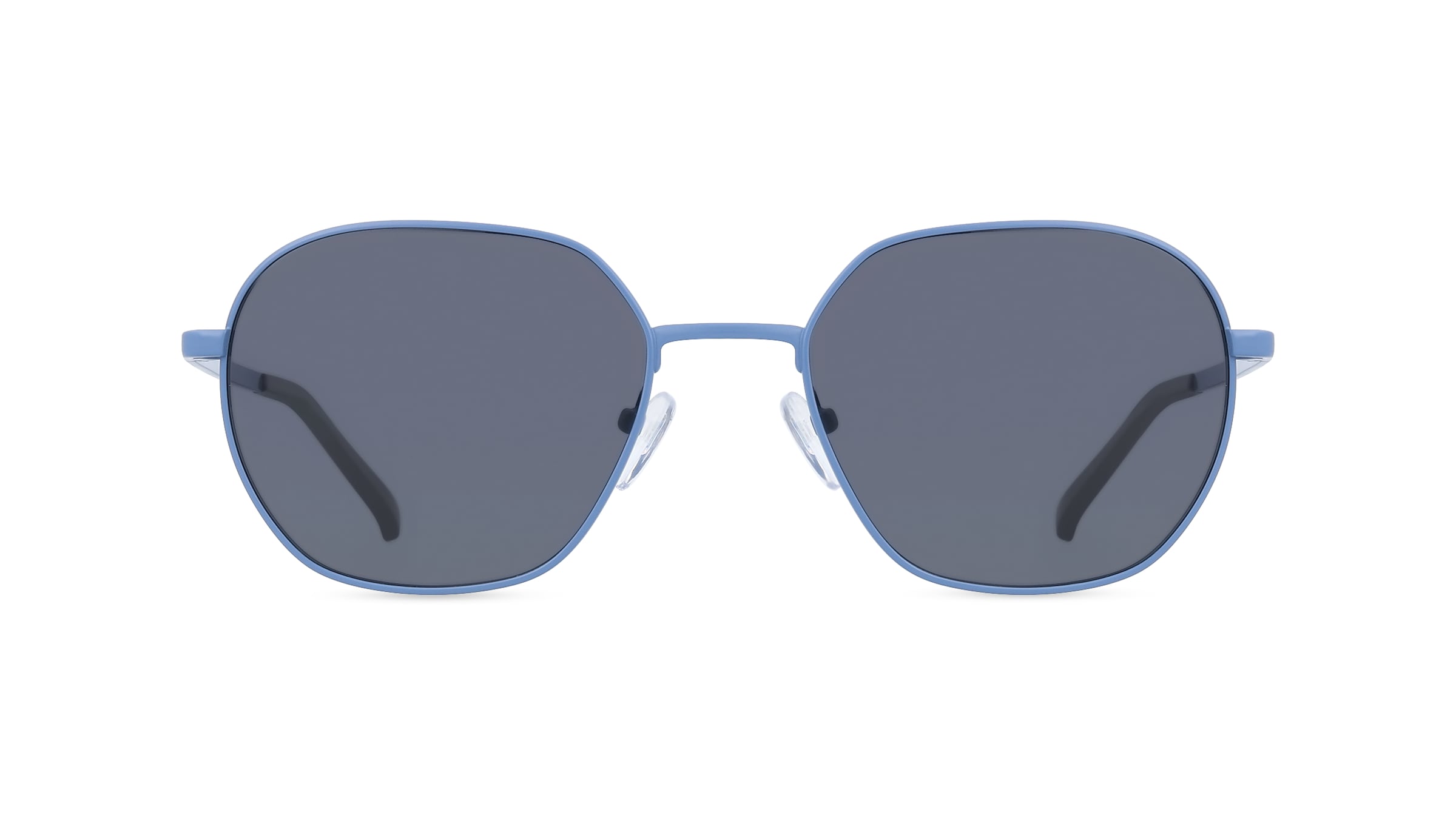 Fielmann BD 541 SUN CL NOAH Unisex-Sonnenbrille Vollrand Eckig Edelstahl-Gestell, blau