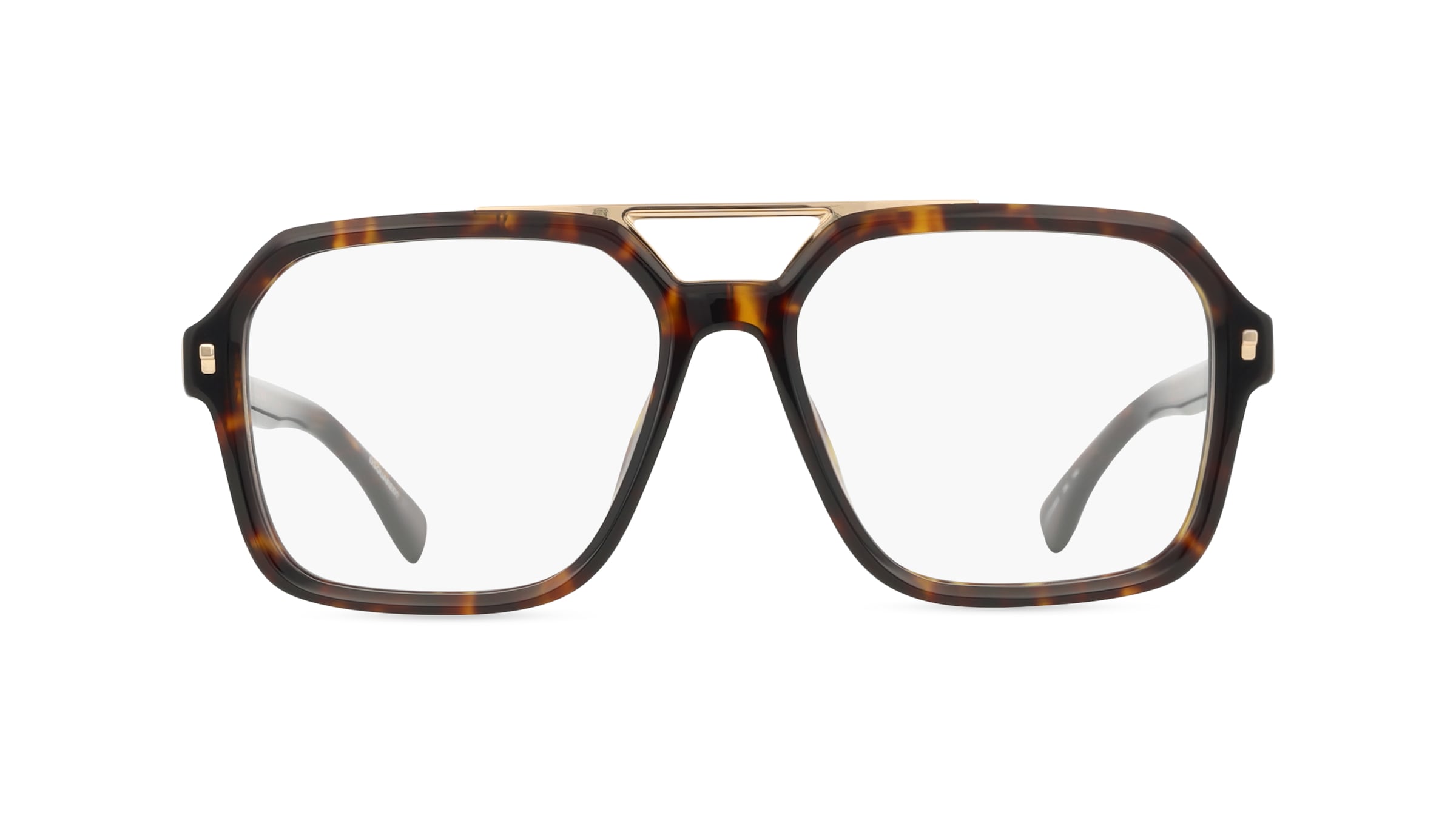 Dsquared2	 D2 0035 Herren-Brille inkl. Gläser Vollrand Pilot Acetat-Gestell 55mm/16mm/140mm, braun