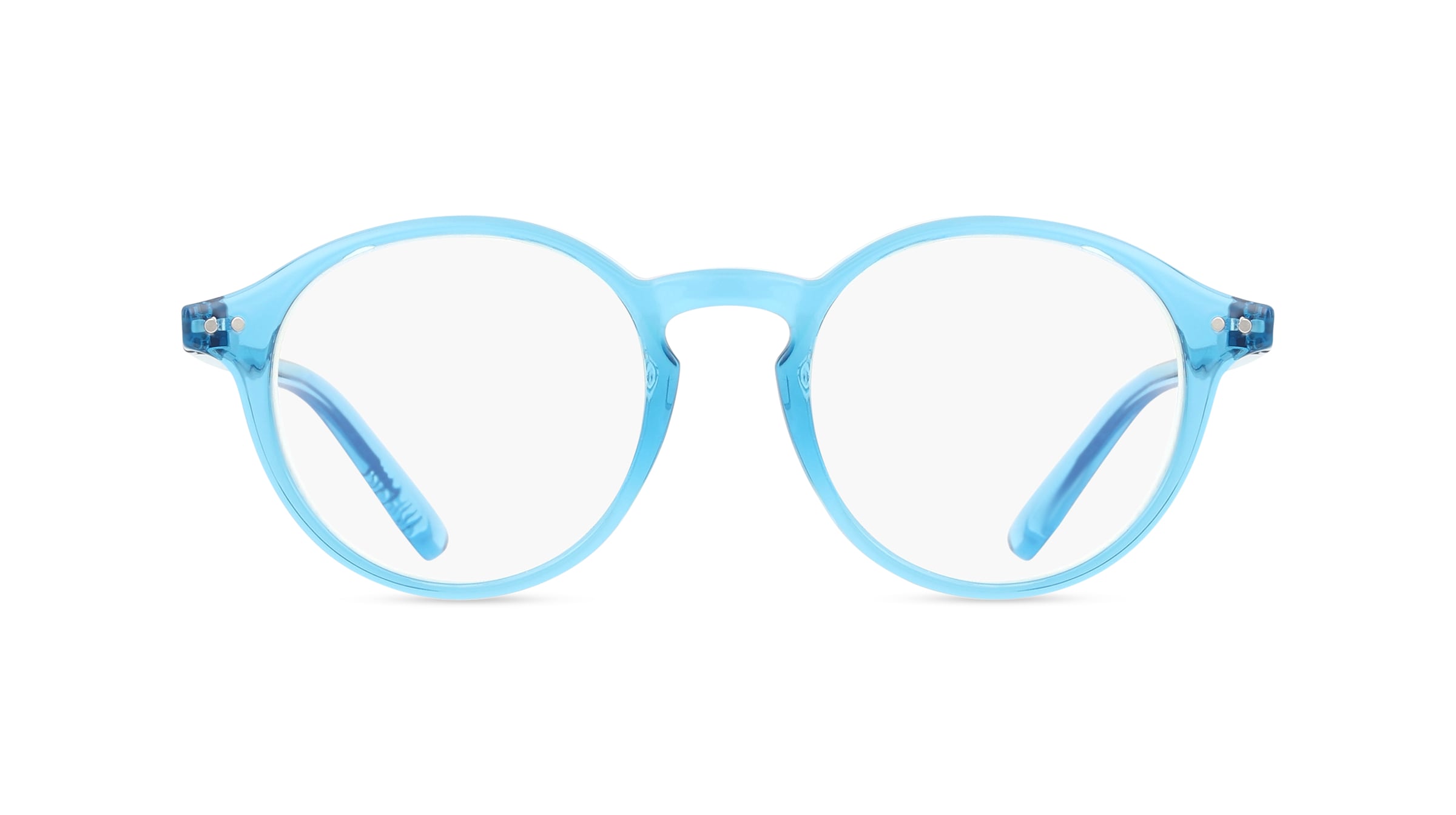 OKIDOKI SAMMY Reader Unisex-Brille Vollrand Panto Kunststoff-Gestell, blau