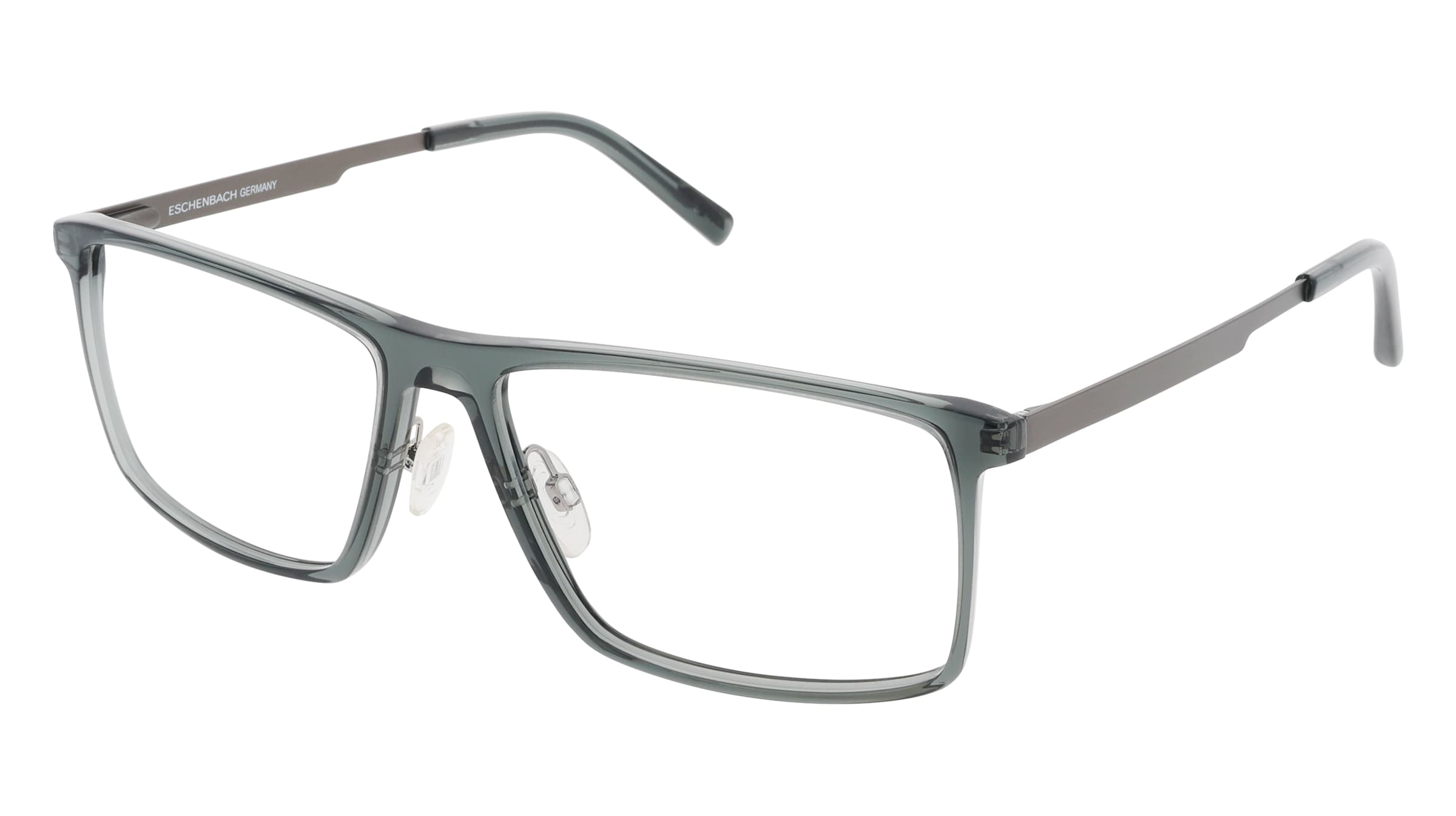 FREIGEIST 863051 Herren-Brille inkl. Gläser Vollrand Quadratisch Kunststoff-Gestell 62/17/155, Grün