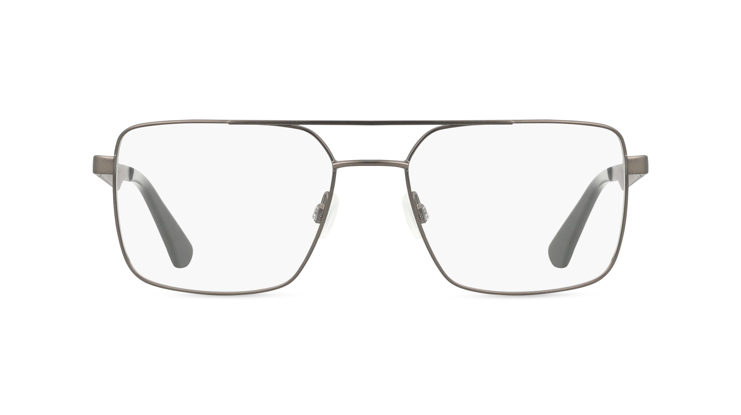 Calvin Klein CKJ24204 Herren-Brille inkl. Gläser Vollrand Pilot Metall-Gestell 55mm/17mm/140mm, silber