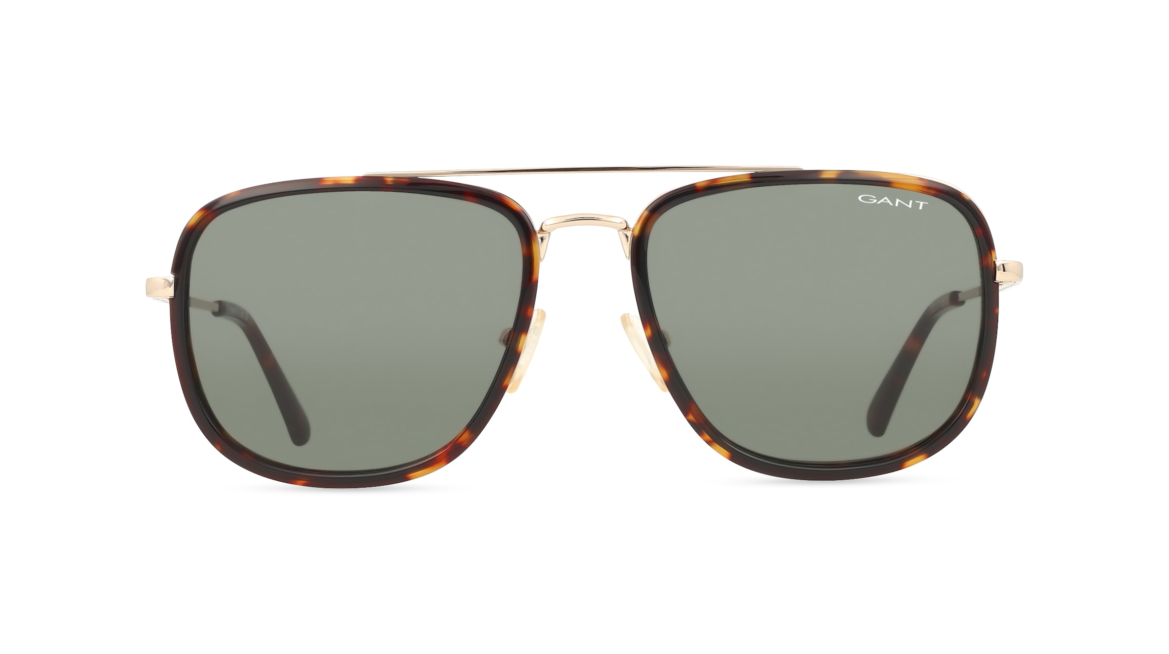 Gant GA7215 Herren-Sonnenbrille Vollrand Pilot Acetat-Gestell, braun