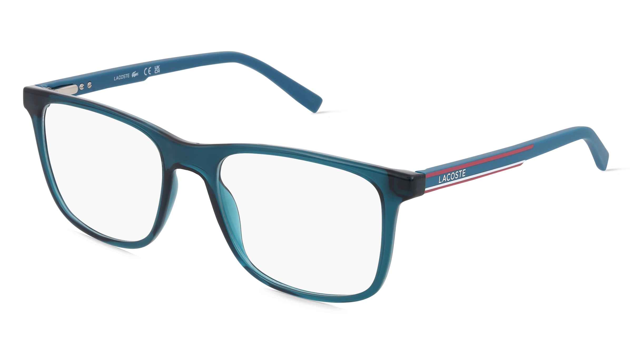 Lacoste L2848 Unisex-Brille inkl. Gläser Vollrand Quadratisch Kunststoff-Gestell 53/18/145, Blau