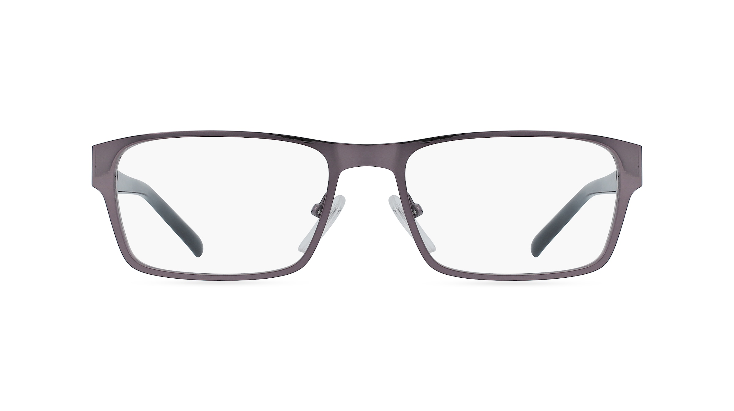 Fielmann OPH 9781 FLEX CL Herren-Brille inkl. Gläser Vollrand Eckig Edelstahl-Gestell 55mm/18mm/140mm, grau